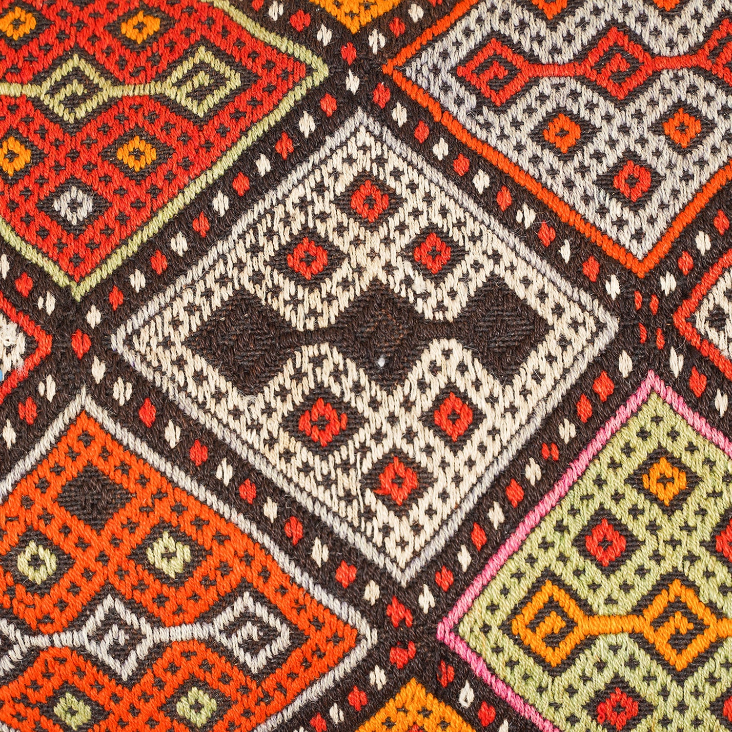 Vintage Anatolian Lumbar Pillow Cover 3'9" x 1'10"