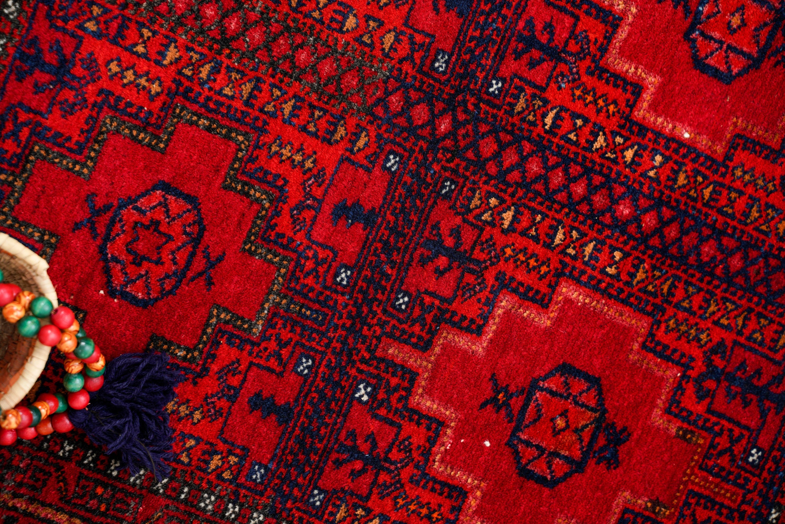 Vintage Ersari Prayer Rug 3'10" x 2'10"