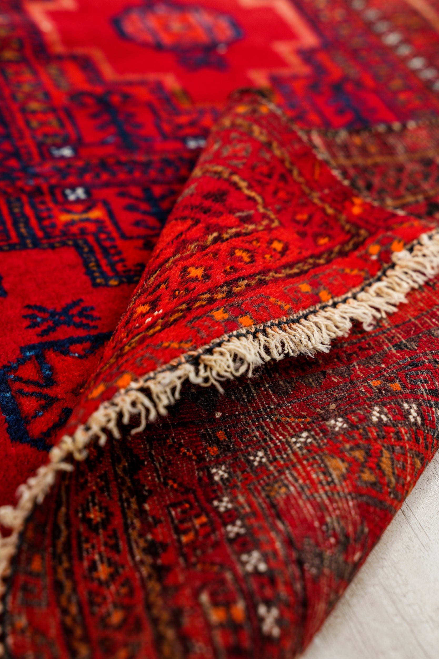 Vintage Ersari Prayer Rug 3'10" x 2'10"