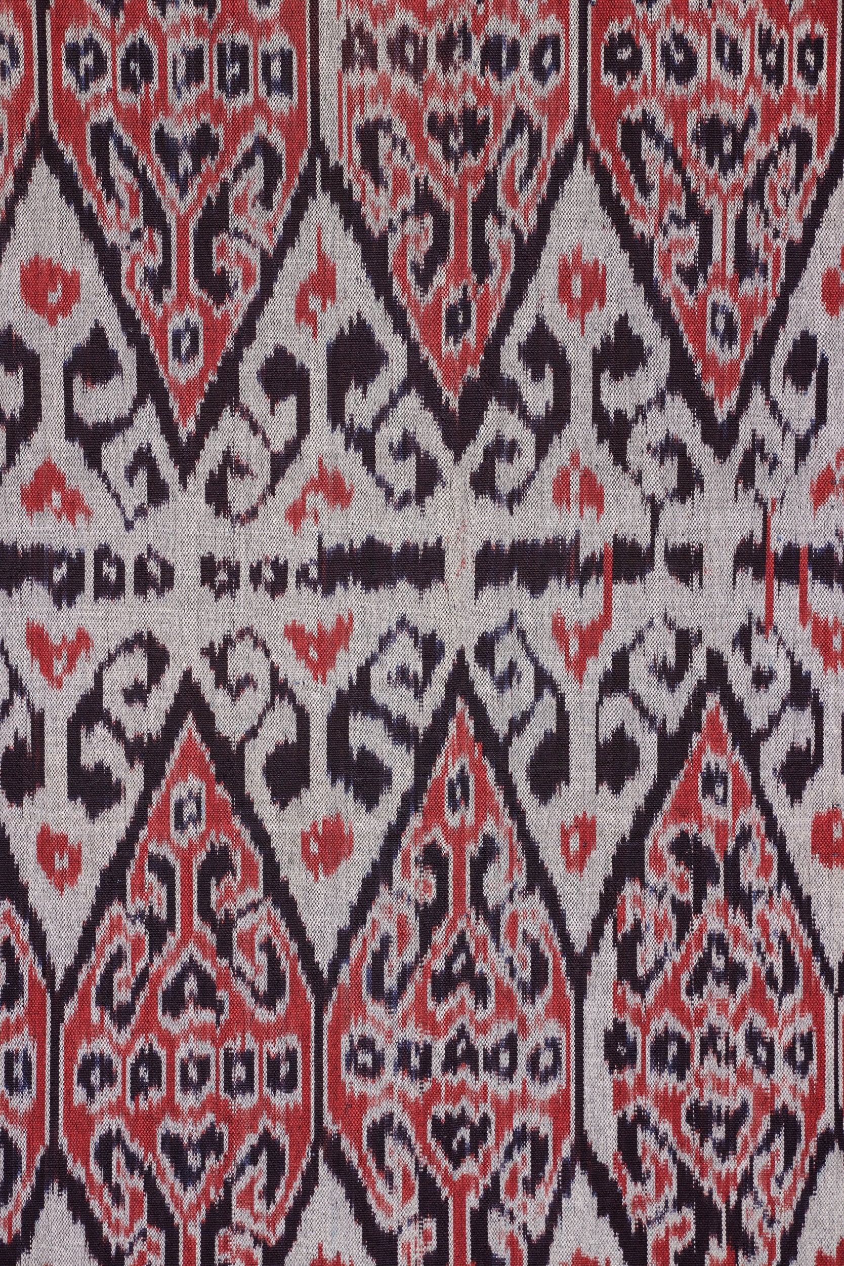 Vintage Indonesian Ikat Textile 7'4" x 3'8"