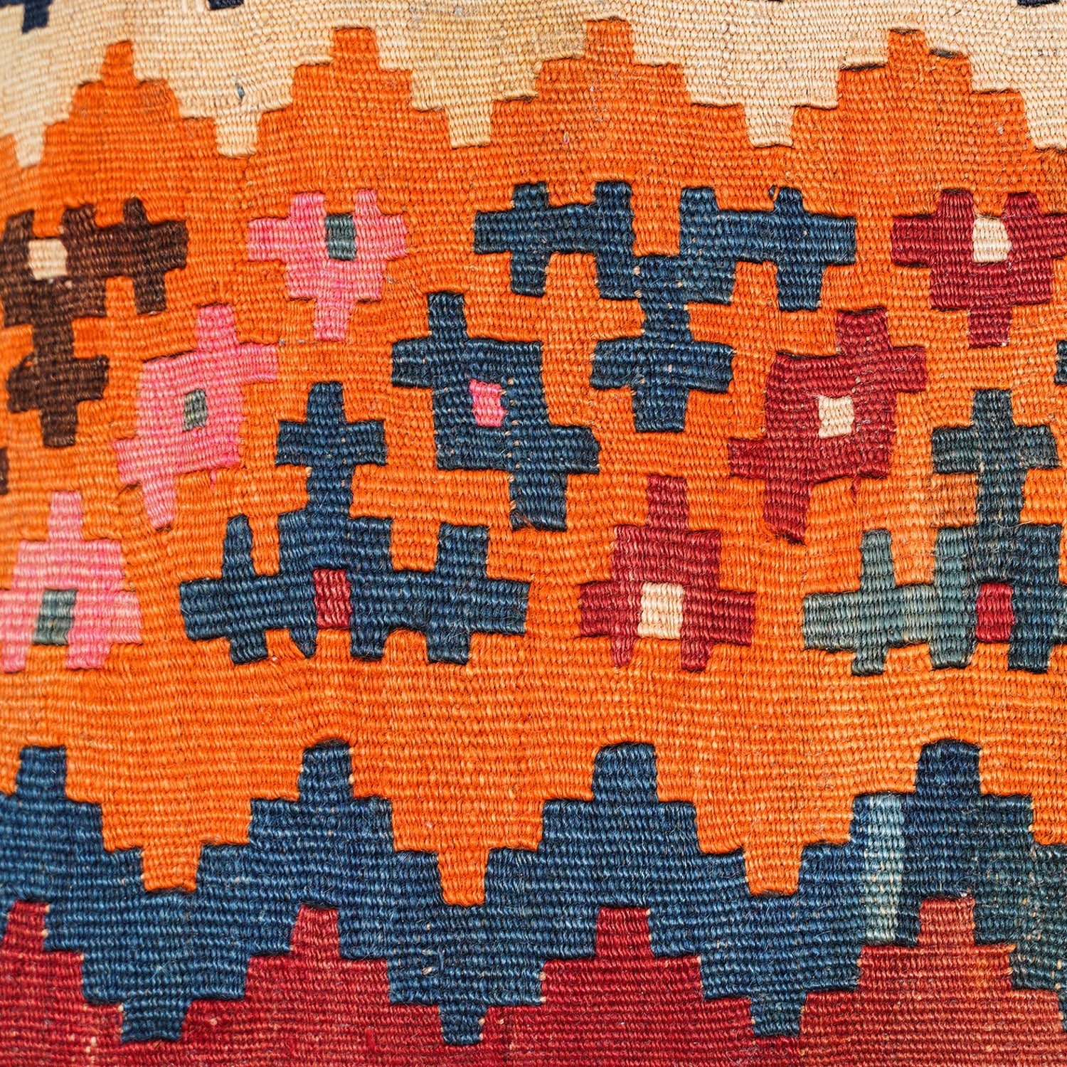 Antique Kilim cushion 1'4" x 1'4"