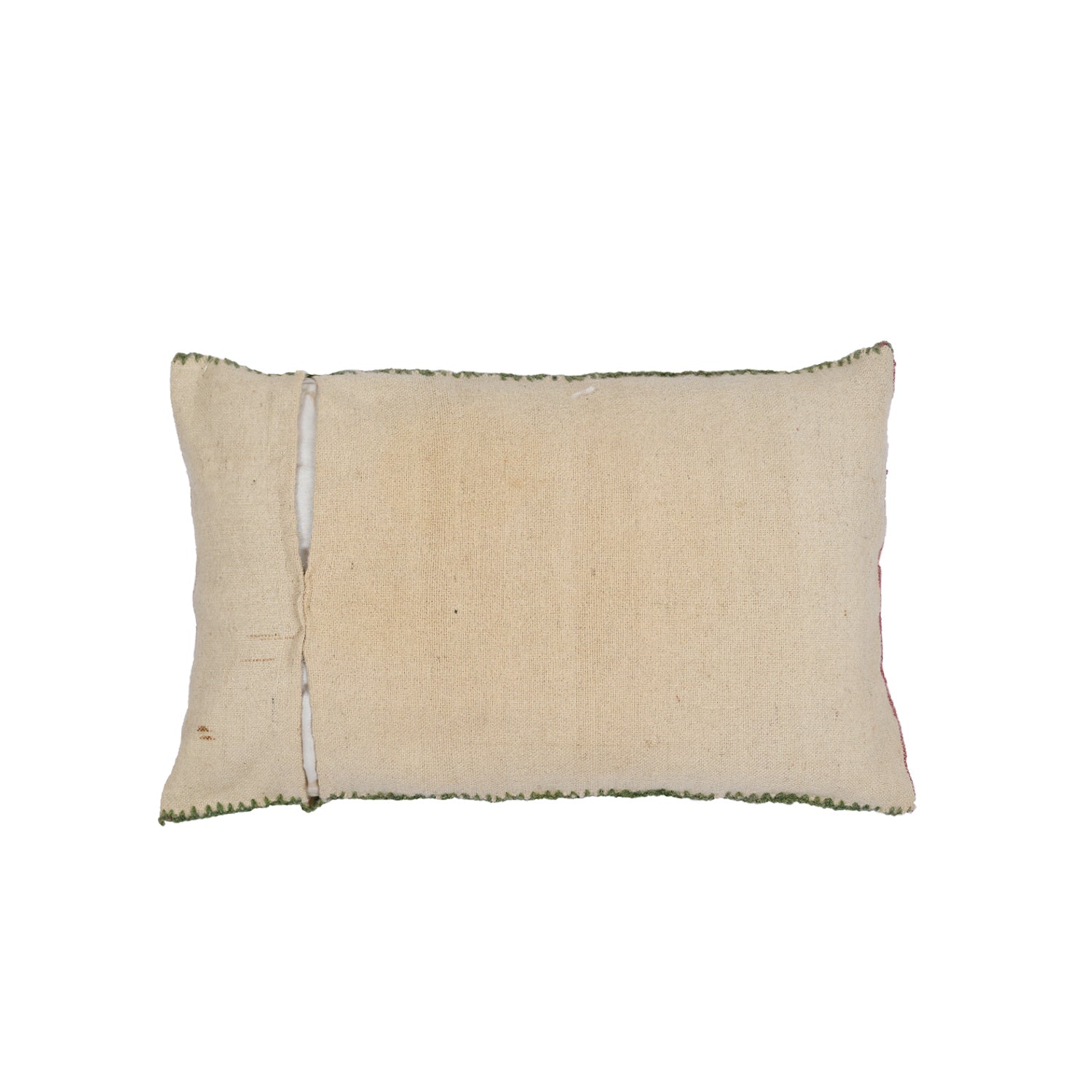 Vintage Scandinavian Embroidered lumbar cushion 2'2" x 1'4"