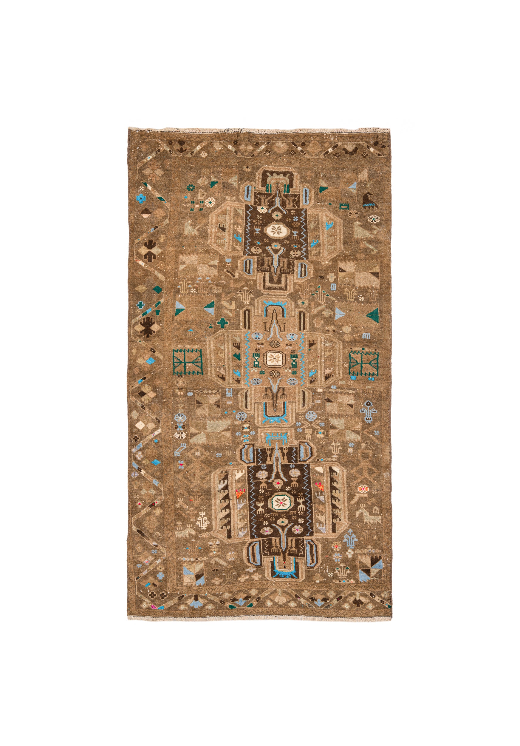 Vintage BalOCH Rug 5'5" X 3'