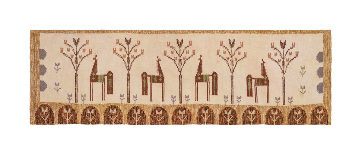 Vintage Scandanavian Eva Nemeth Tapestry 5'8" x 1'9"