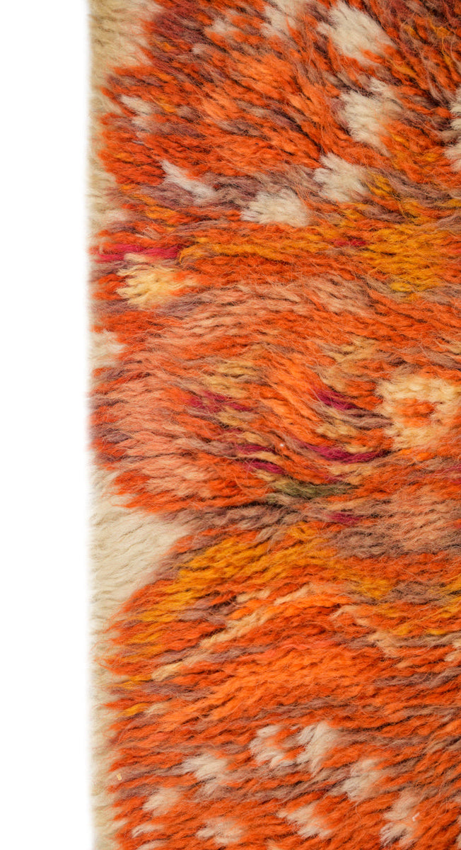 Vintage Scandinavian Rug 3' x 1'