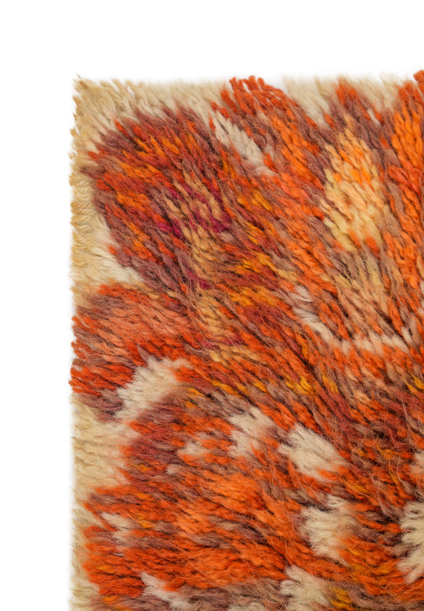 Vintage Scandinavian Rug 3' x 1'