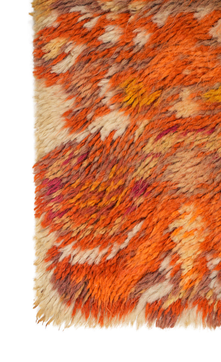 Vintage Scandinavian Rug 3' x 1'