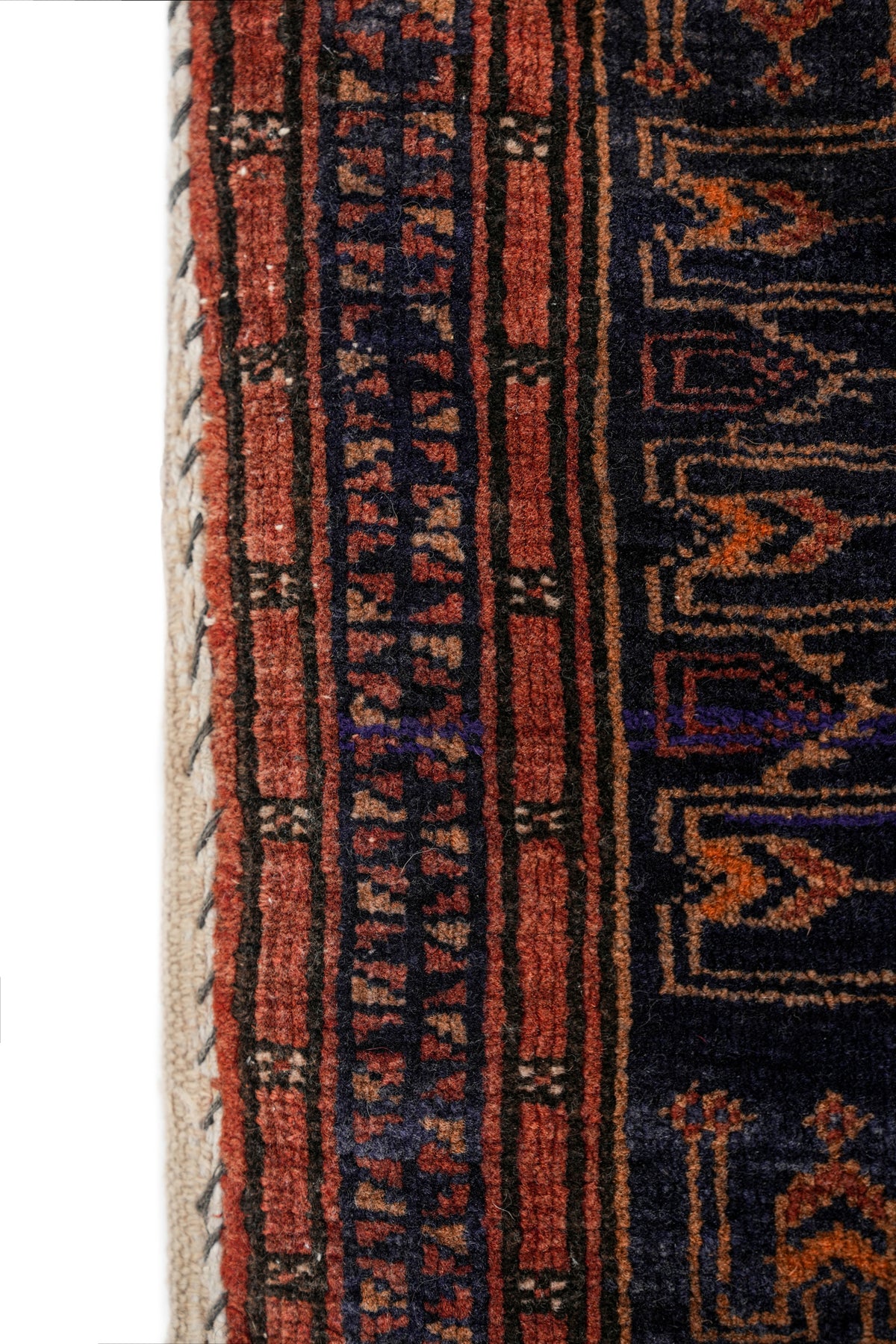 Vintage Baloch Bag face Rug 1'9" x 1'8"
