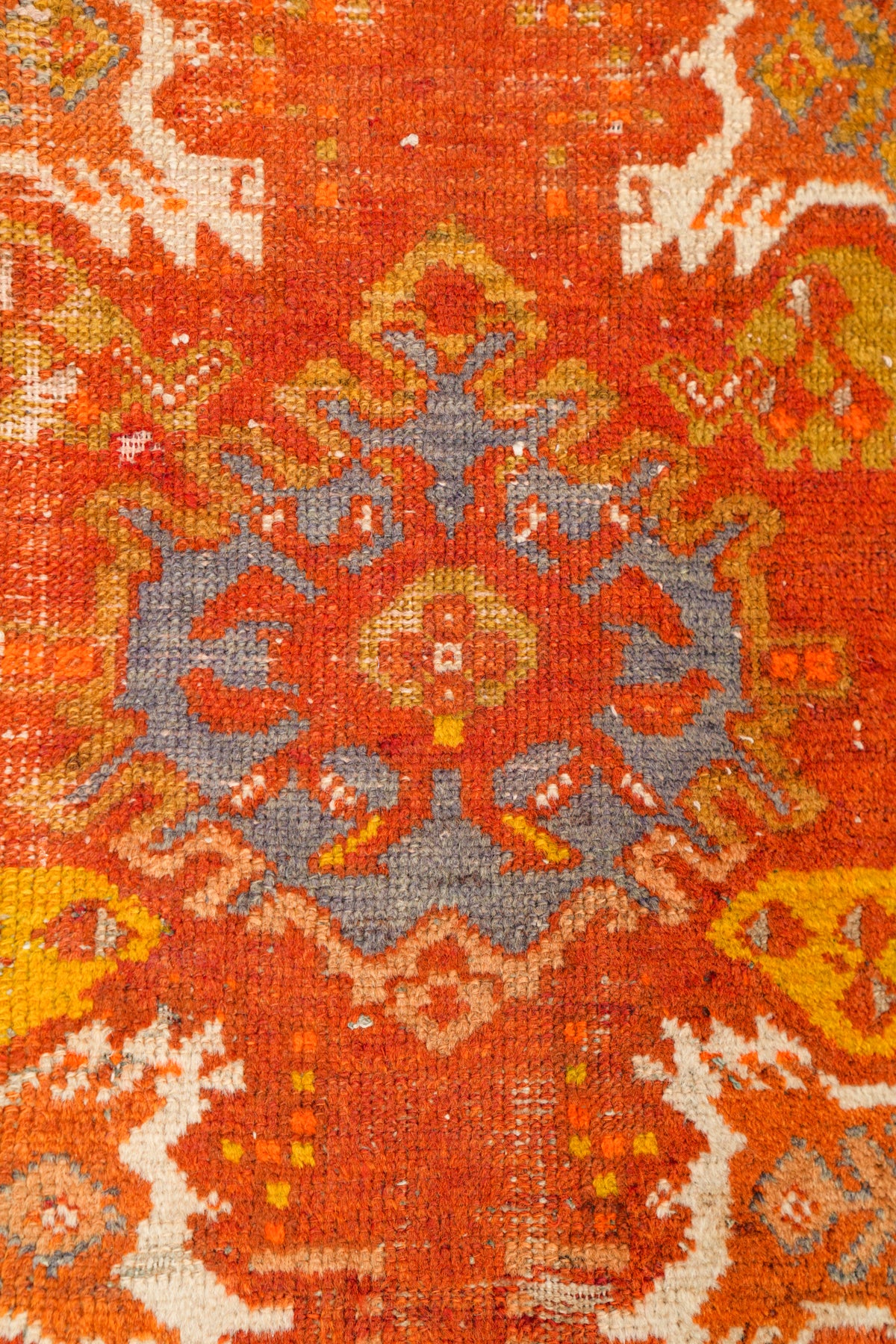 Vintage Turkish Oushak Rug 2'8" x 1'7"