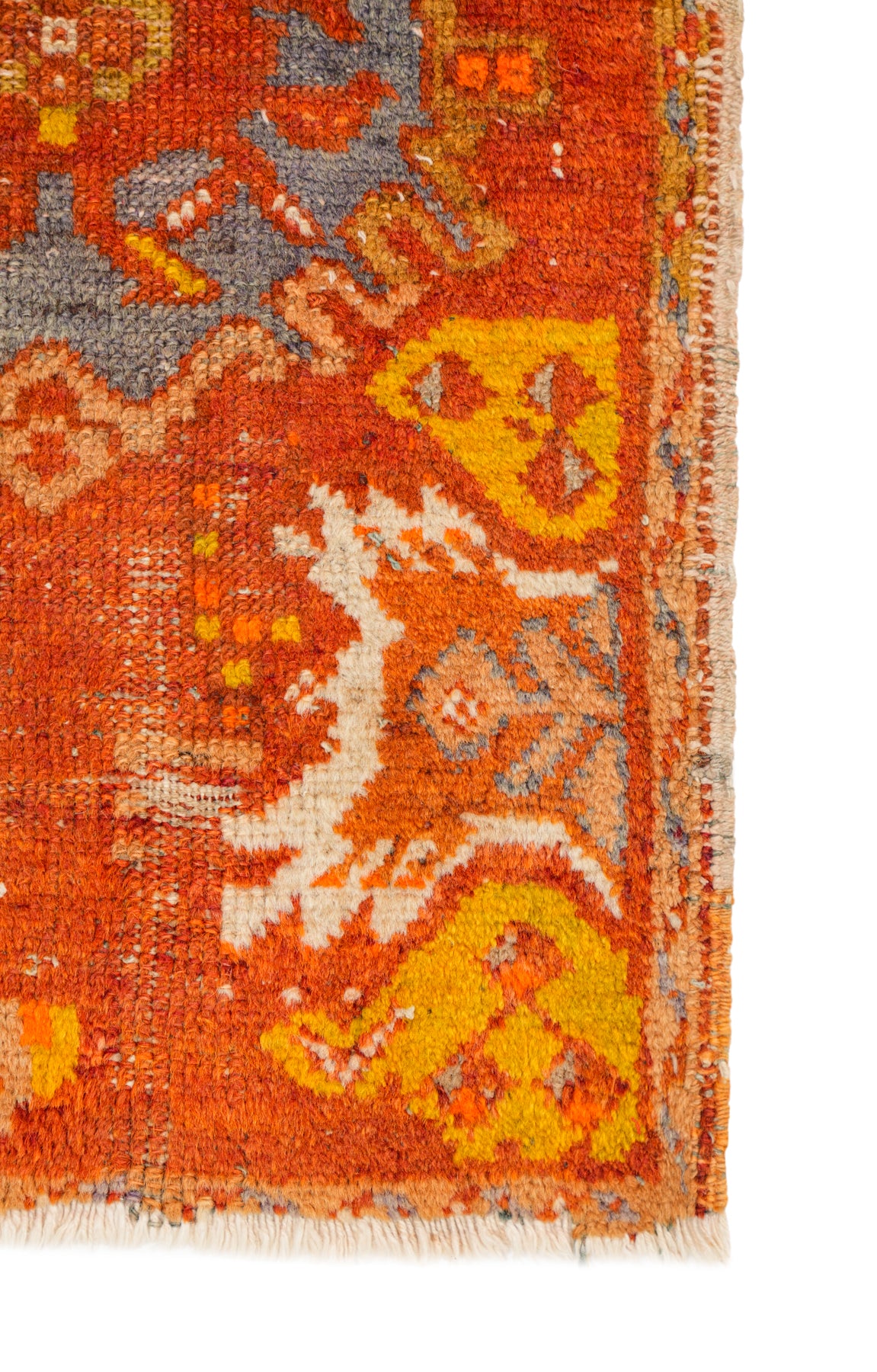 Vintage Turkish Oushak Rug 2'8" x 1'7"