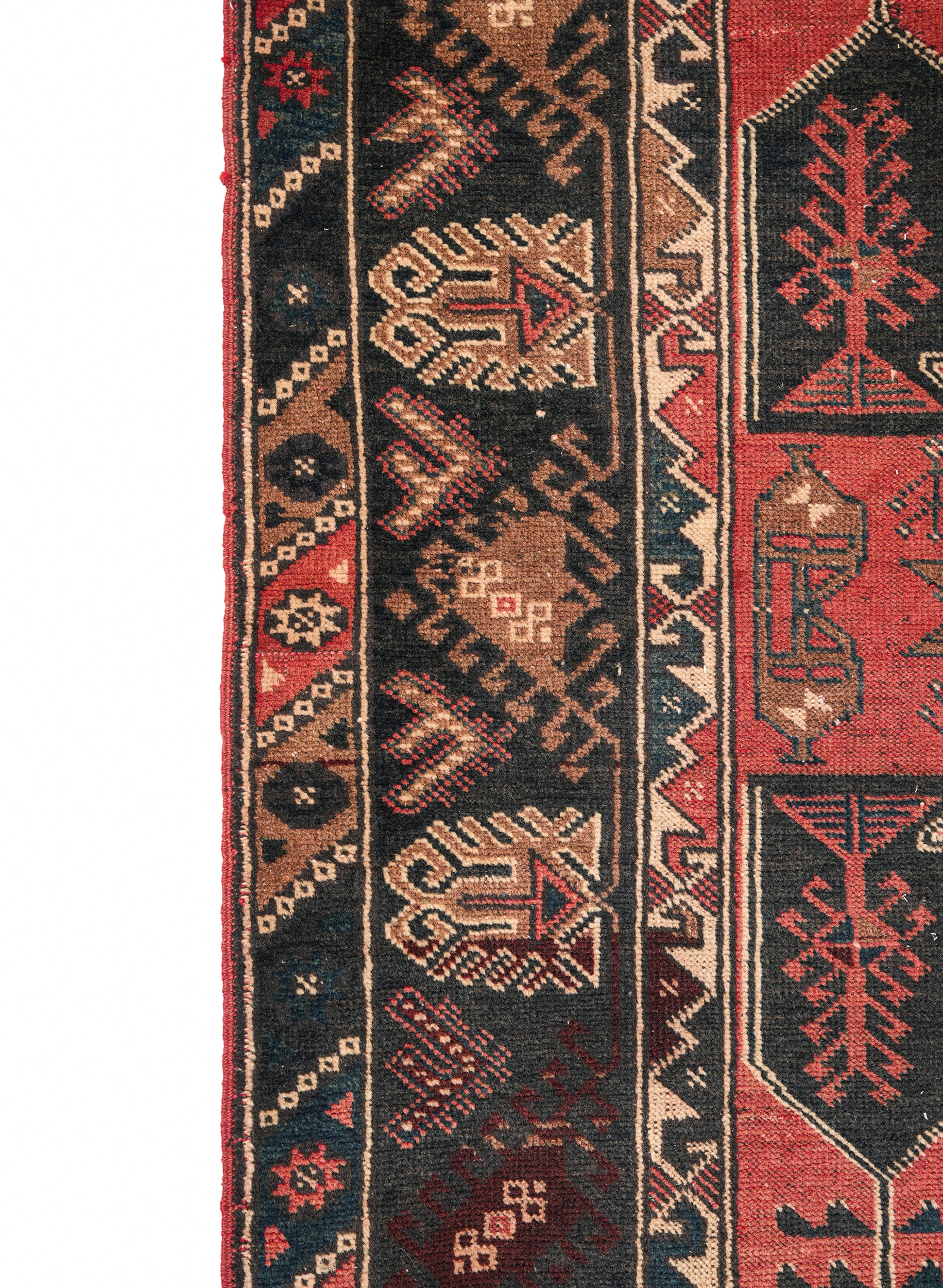 Vintage Turkish Tribal Rug 6'4" x 4'