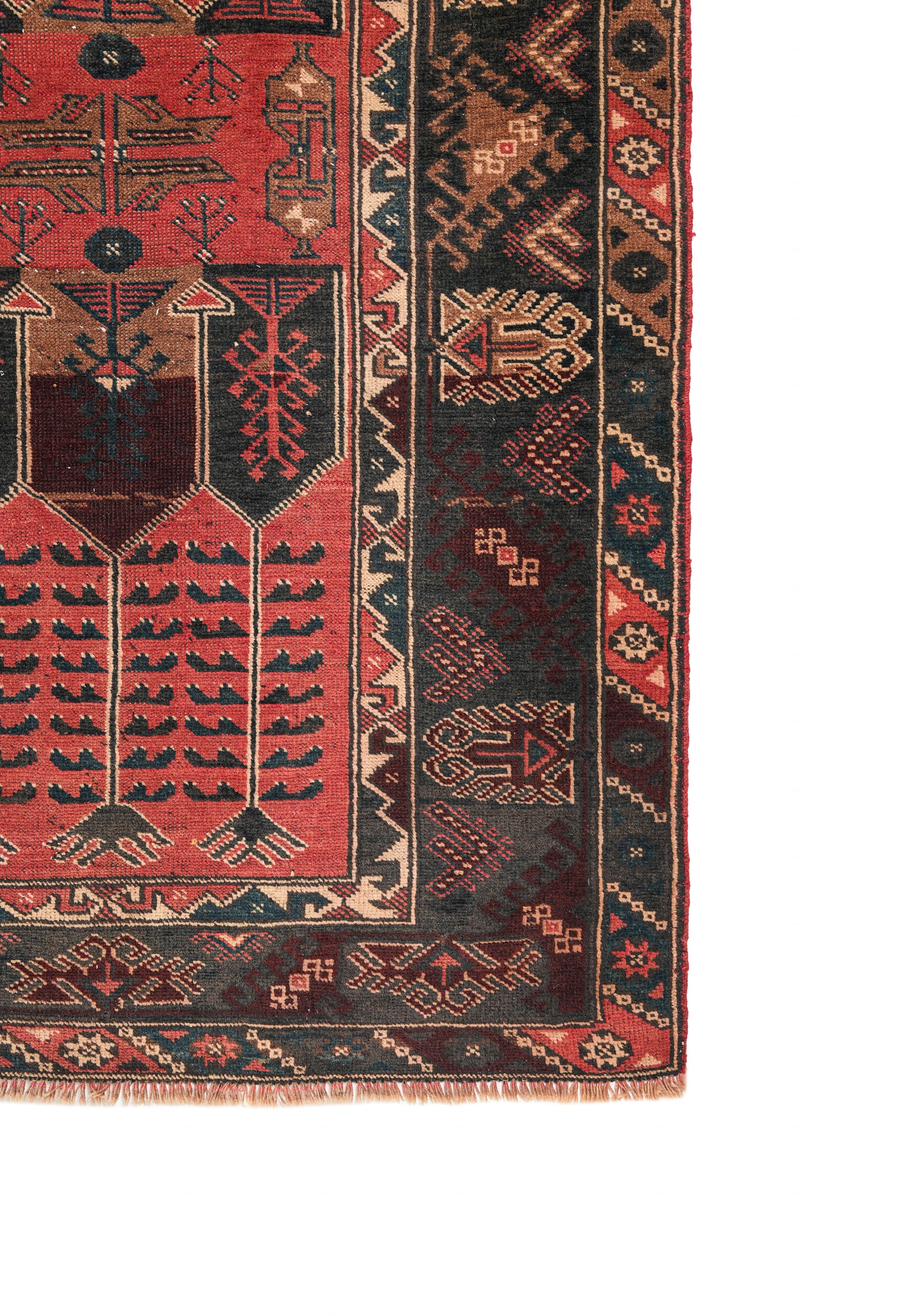 Vintage Turkish Tribal Rug 6'4" x 4'