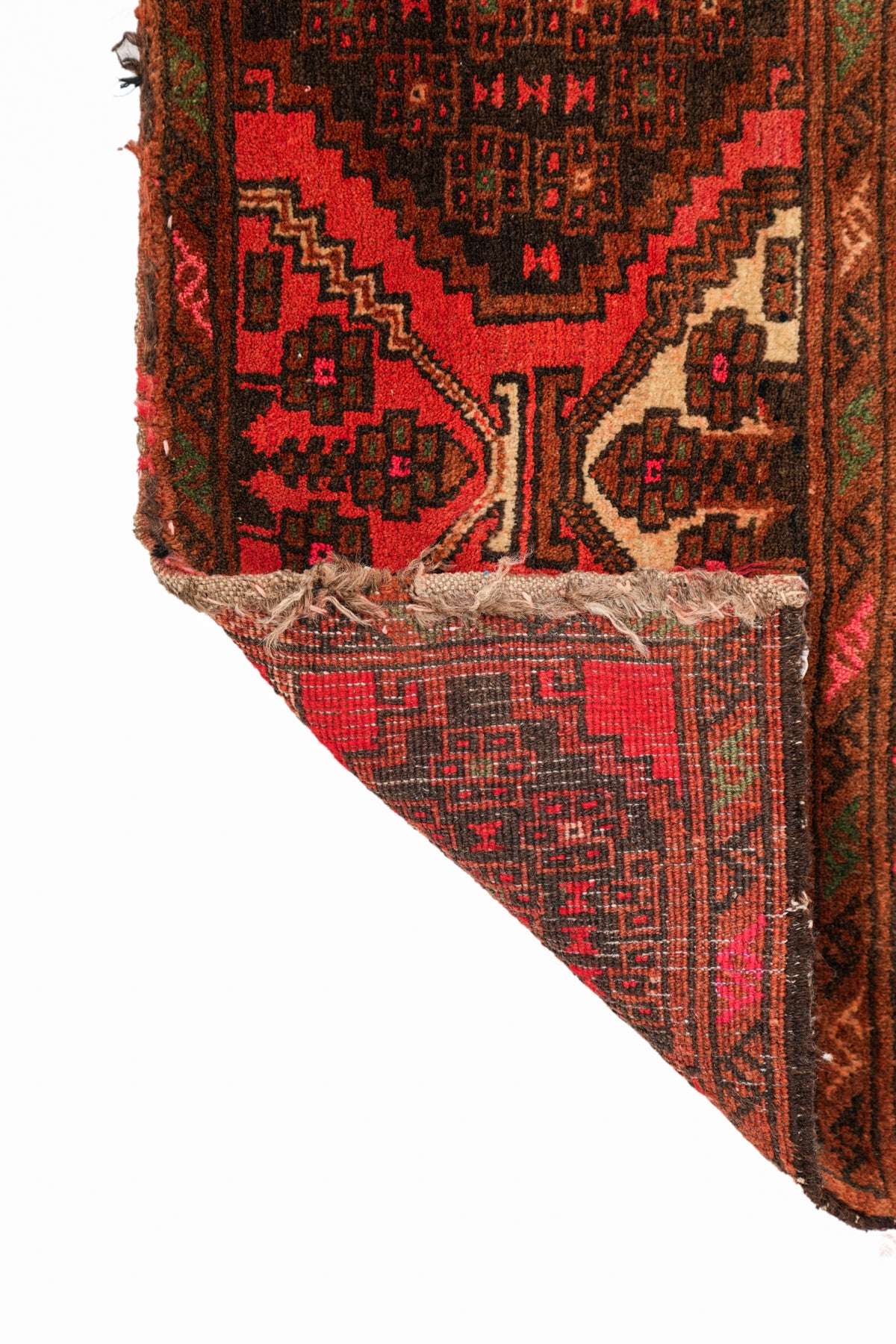 Vintage Turkmen Torba Rug 5' x 1'3"