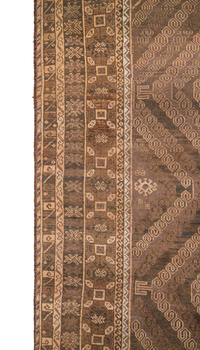 Vintage Turkmen Rug 8'10" x 6'3"