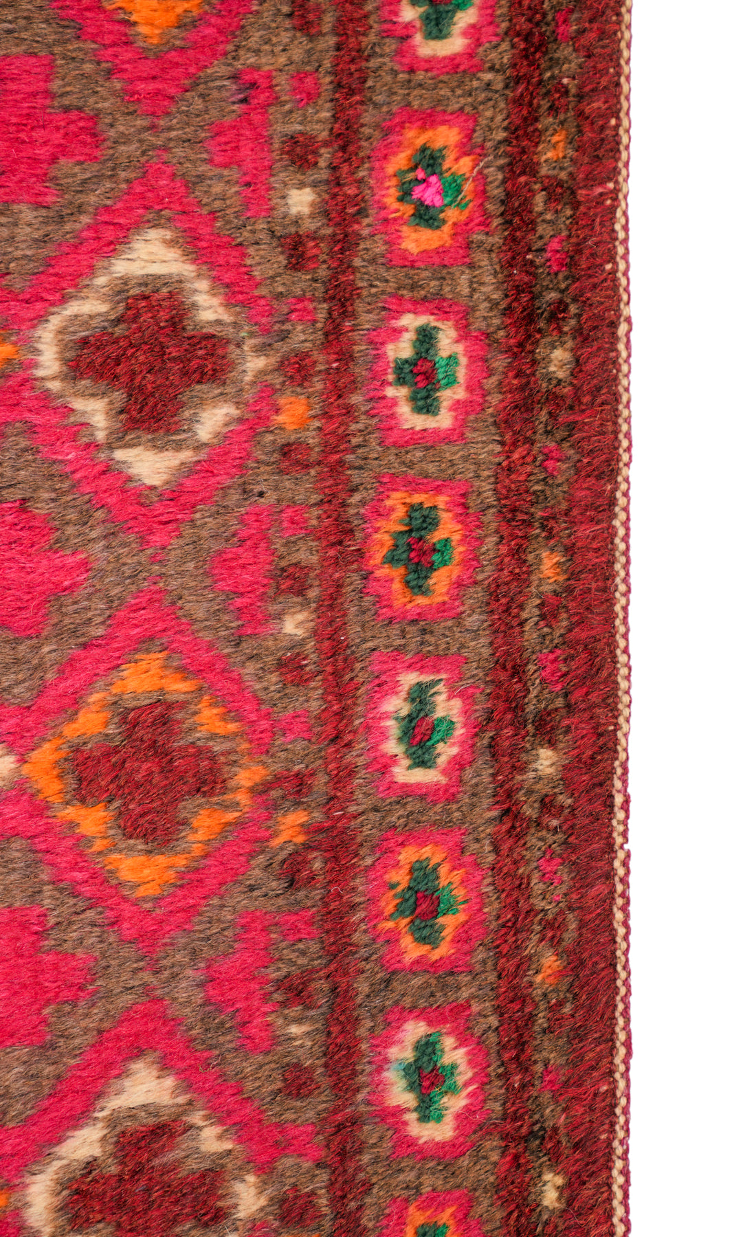 Vintage Baloch Torba Rug 3'9" x 1'7"