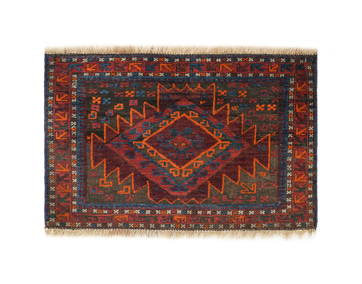 Antique Baloch Rug 2'4" X 1'6"