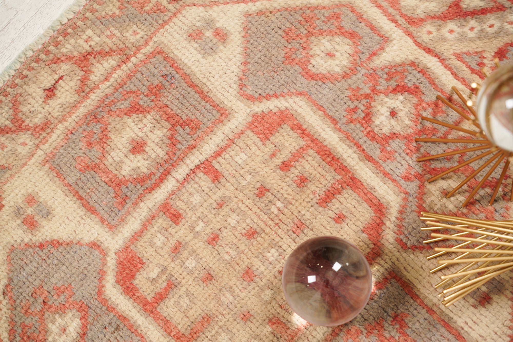 Vintage Turkish Milas Rug 3'10" x 2'6"