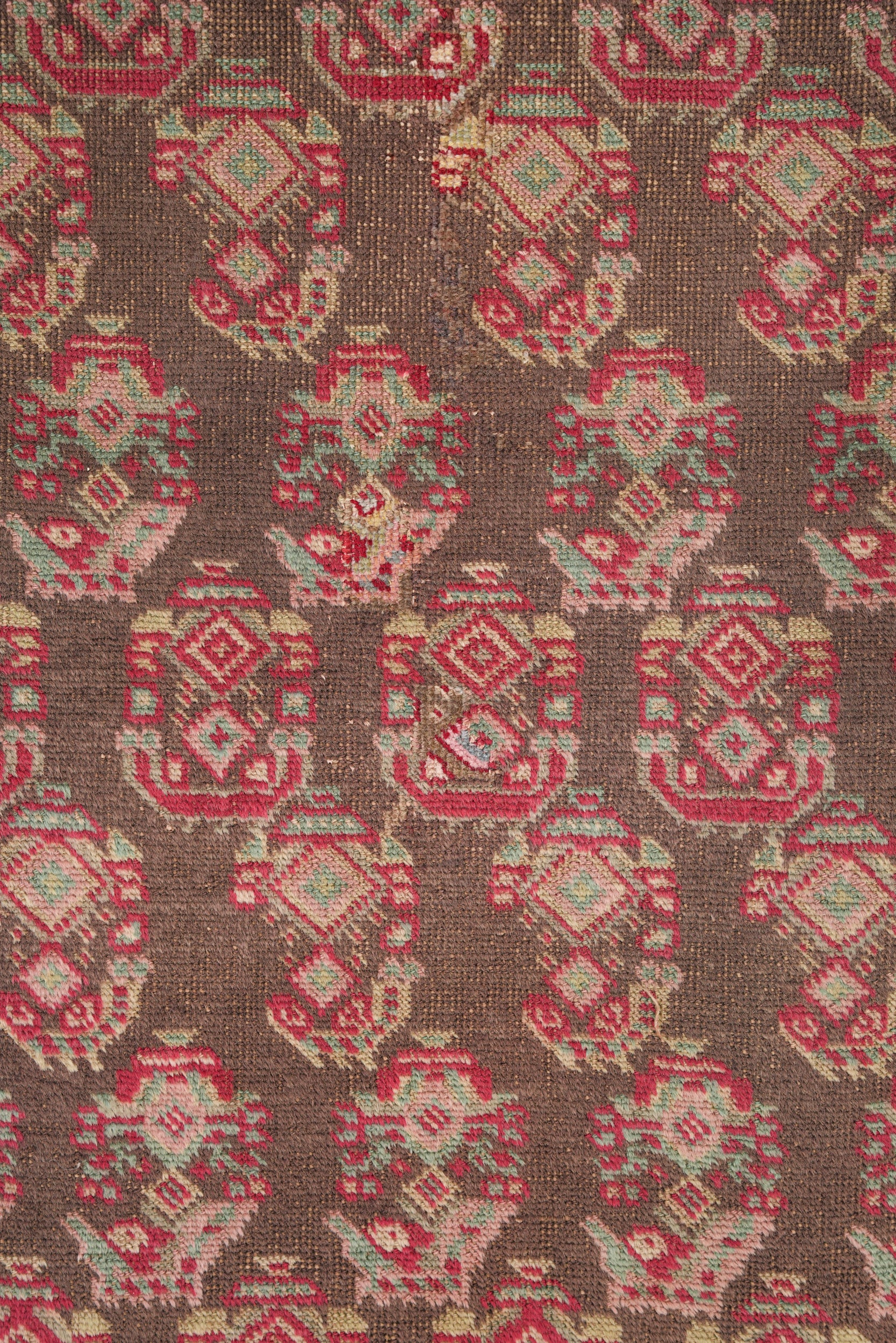 Vintage Turkish paisley Rug 6'1" x 3'8"