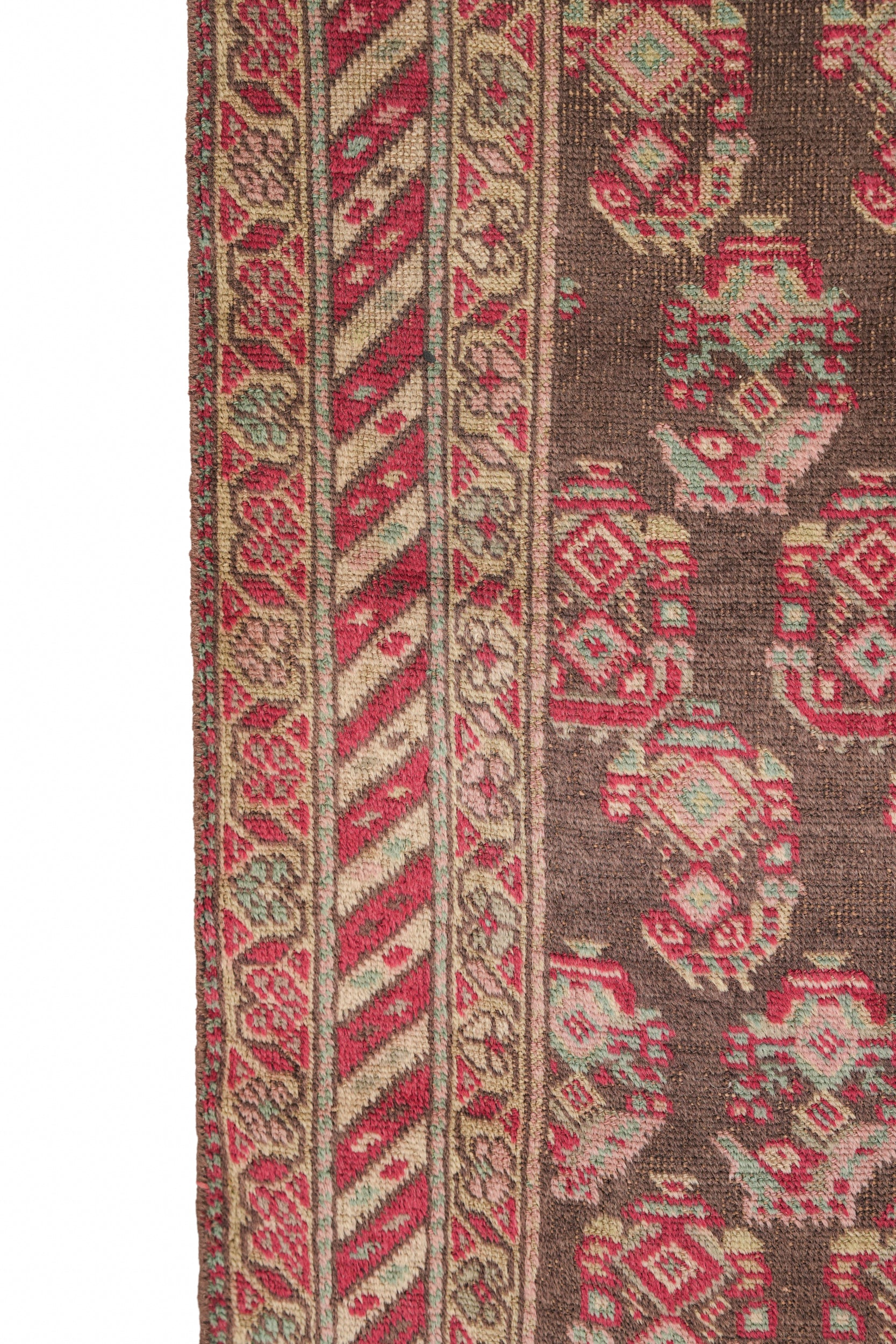 Vintage Turkish paisley Rug 6'1" x 3'8"