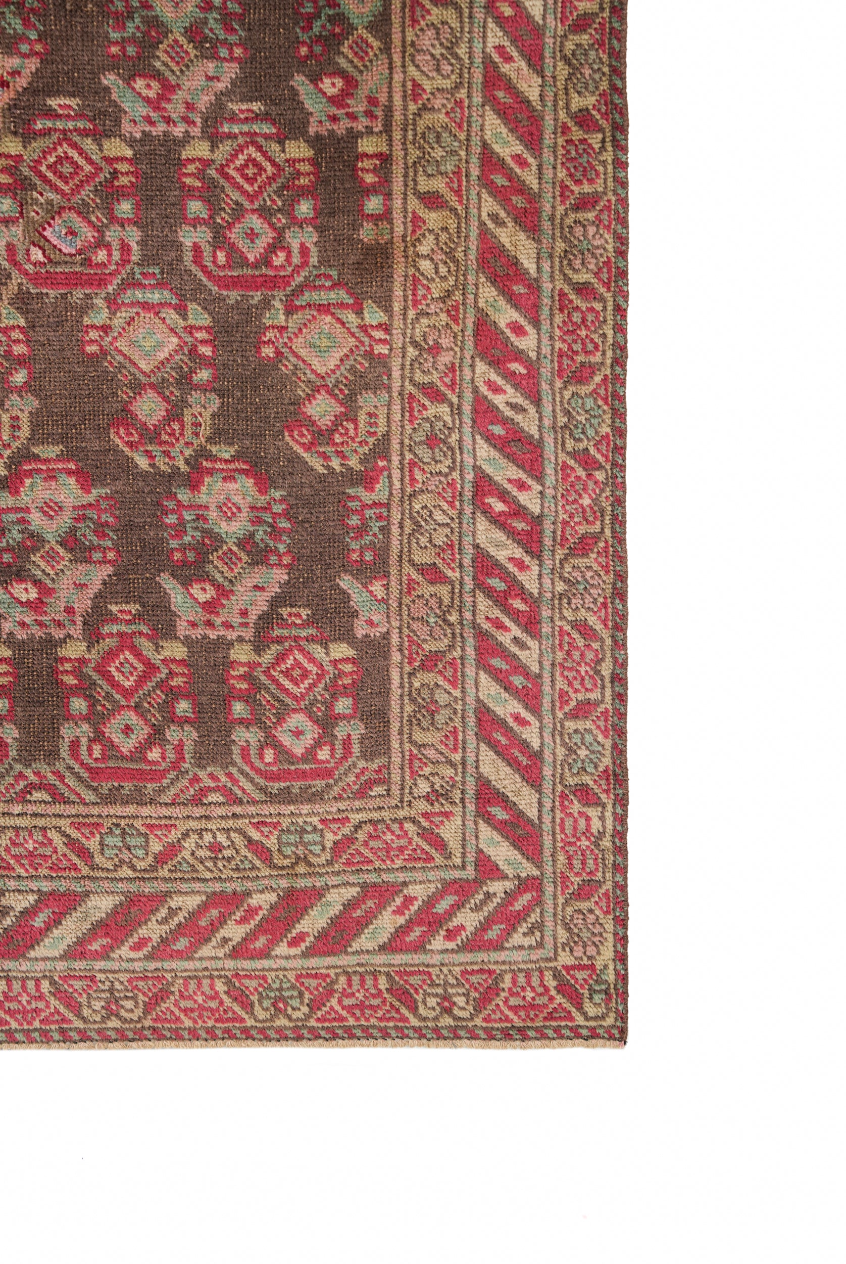 Vintage Turkish paisley Rug 6'1" x 3'8"