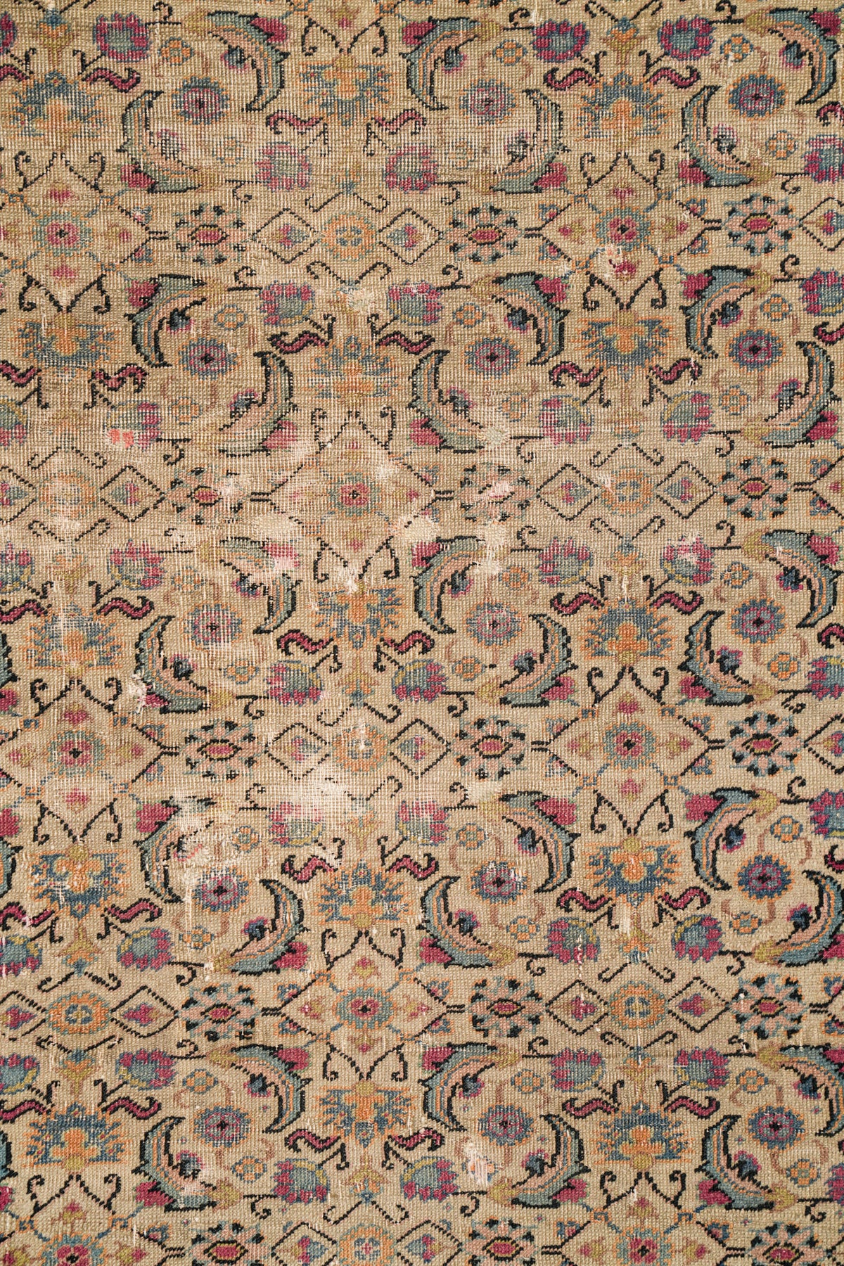 Vintage Turkish Herati Rug 5'4" x 4'