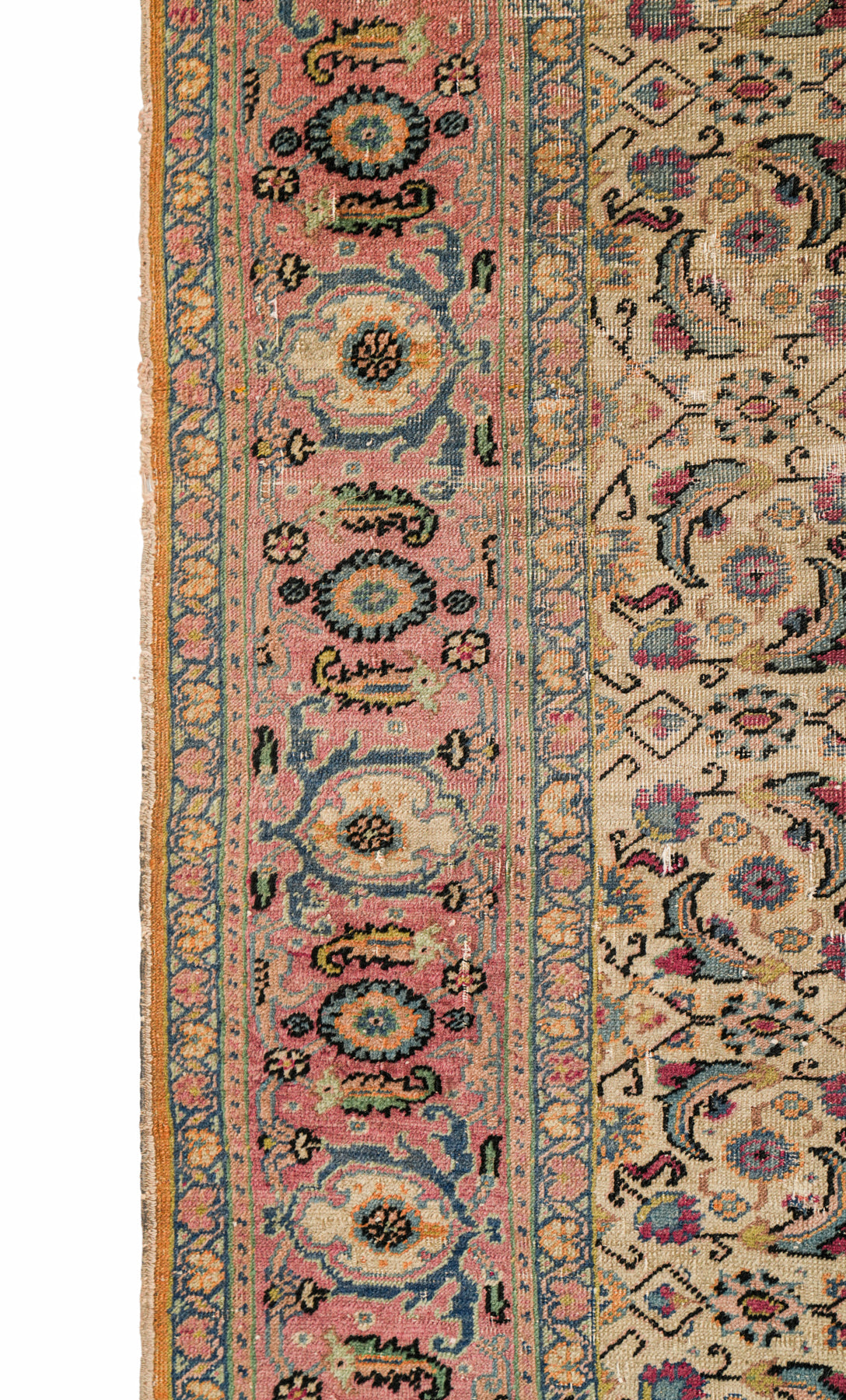 Vintage Turkish Herati Rug 5'4" x 4'
