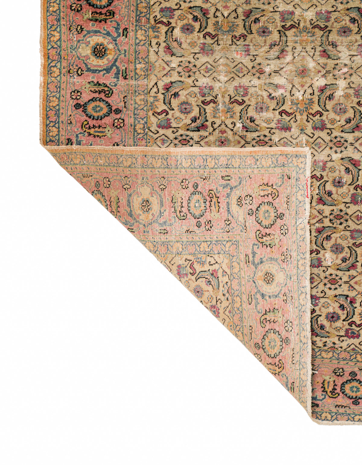 Vintage Turkish Herati Rug 5'4" x 4'
