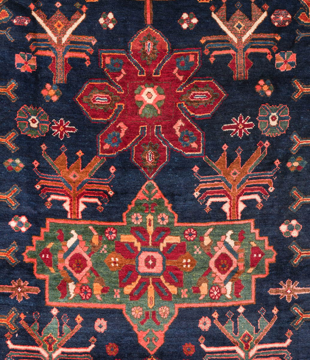 Antique Armenian Karabagh Kelleh Rug 16' x 6'2" (Boteh and Birds)