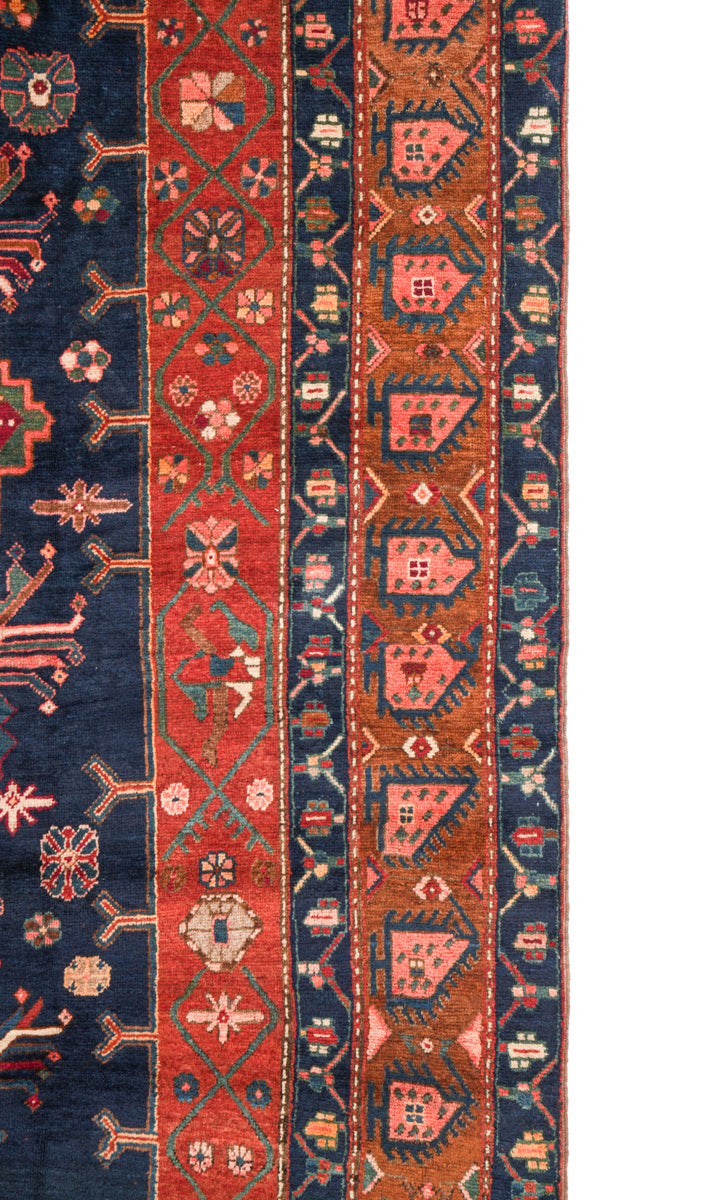 Antique Armenian Karabagh Kelleh Rug 16' x 6'2" (Boteh and Birds)
