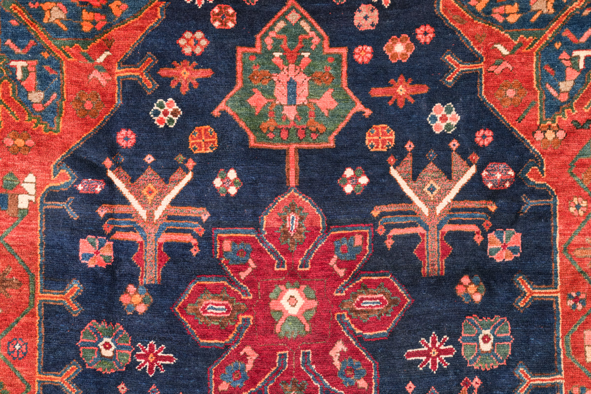 Antique Armenian Karabagh Kelleh Rug 16' x 6'2" (Boteh and Birds)