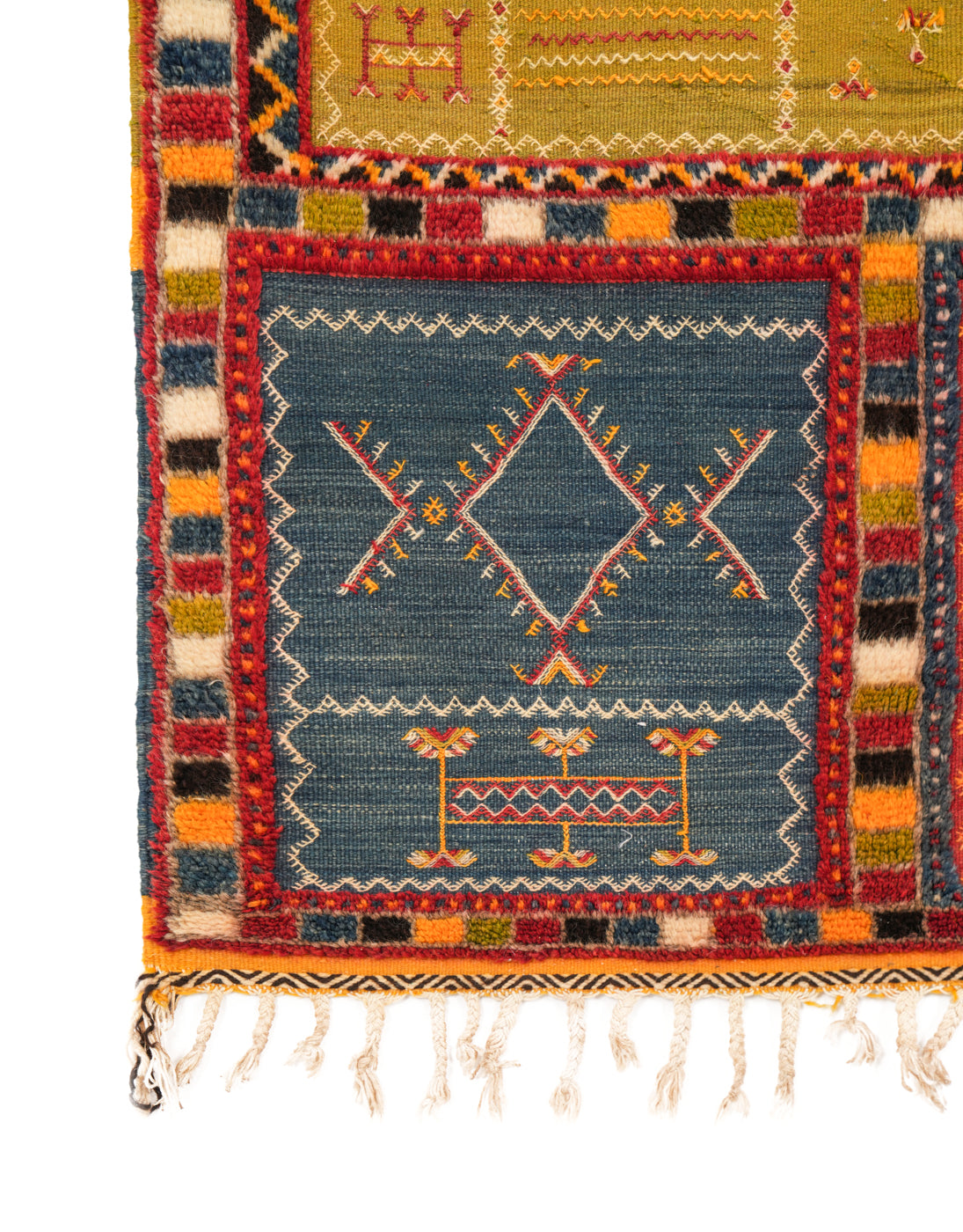 Vintage MOROCCAN Atlas Mountain Rug 6'9" X 3'7"