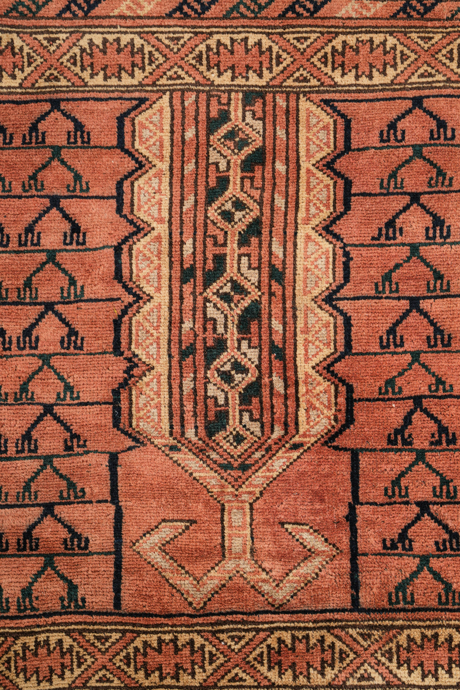 Vintage Afghan Hutchulu Rug 8'5" x 6'8"