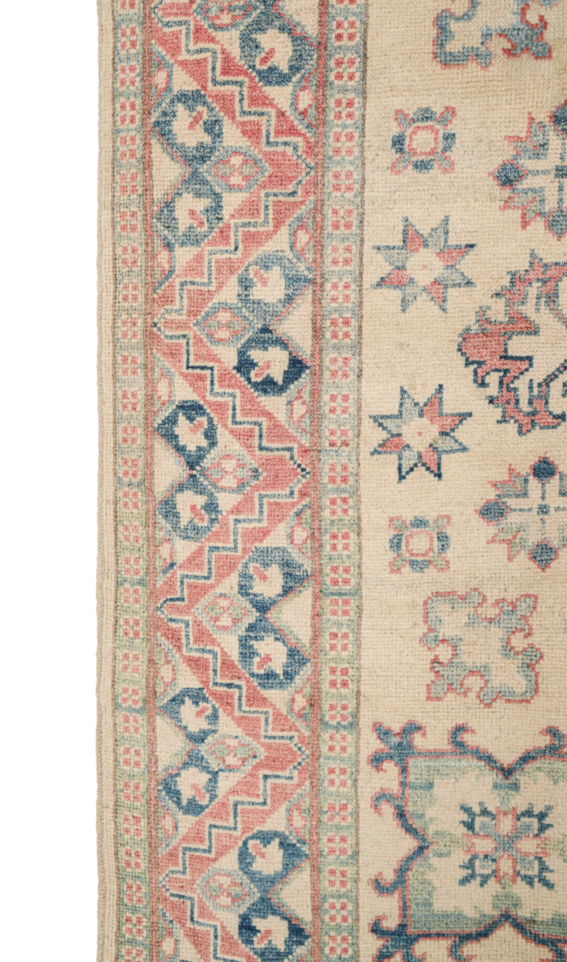 Vintage Afghan Kazak Rug 7' x 5'2"