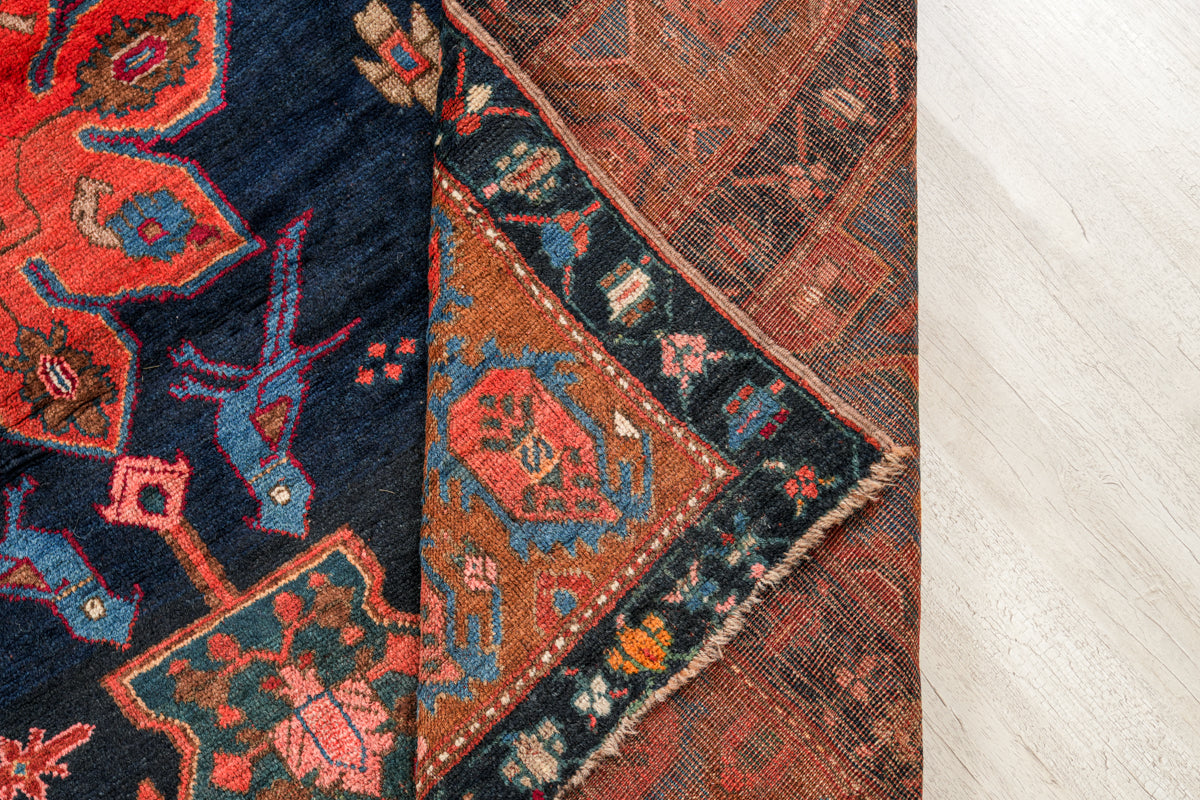 Antique Armenian Karabagh Kelleh Rug 16' x 6'2" (Boteh and Birds)