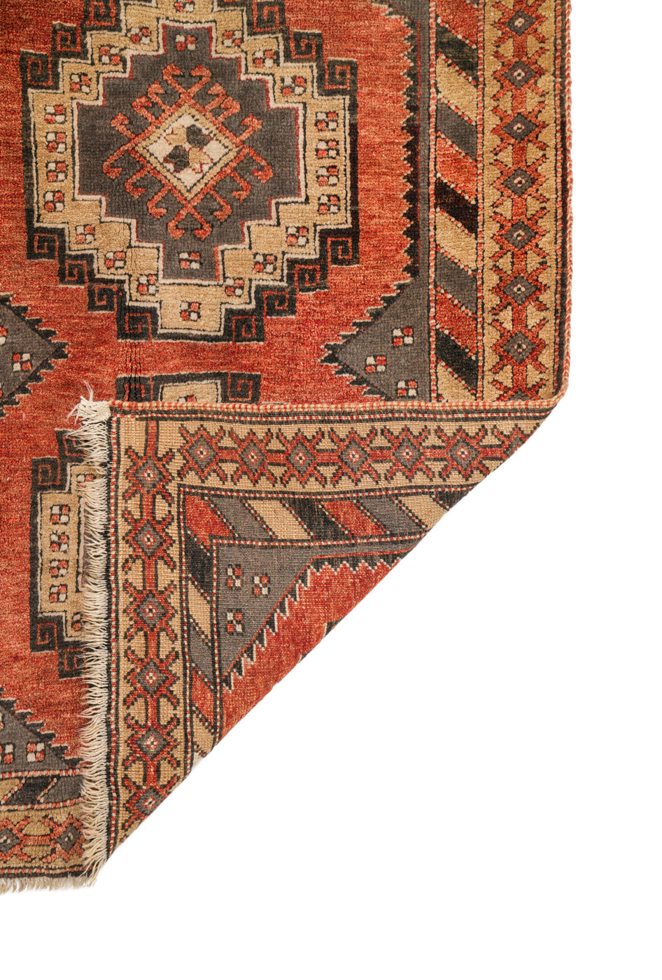 Vintage Anatolian Shirvan Rug 6'2" x 3'4"