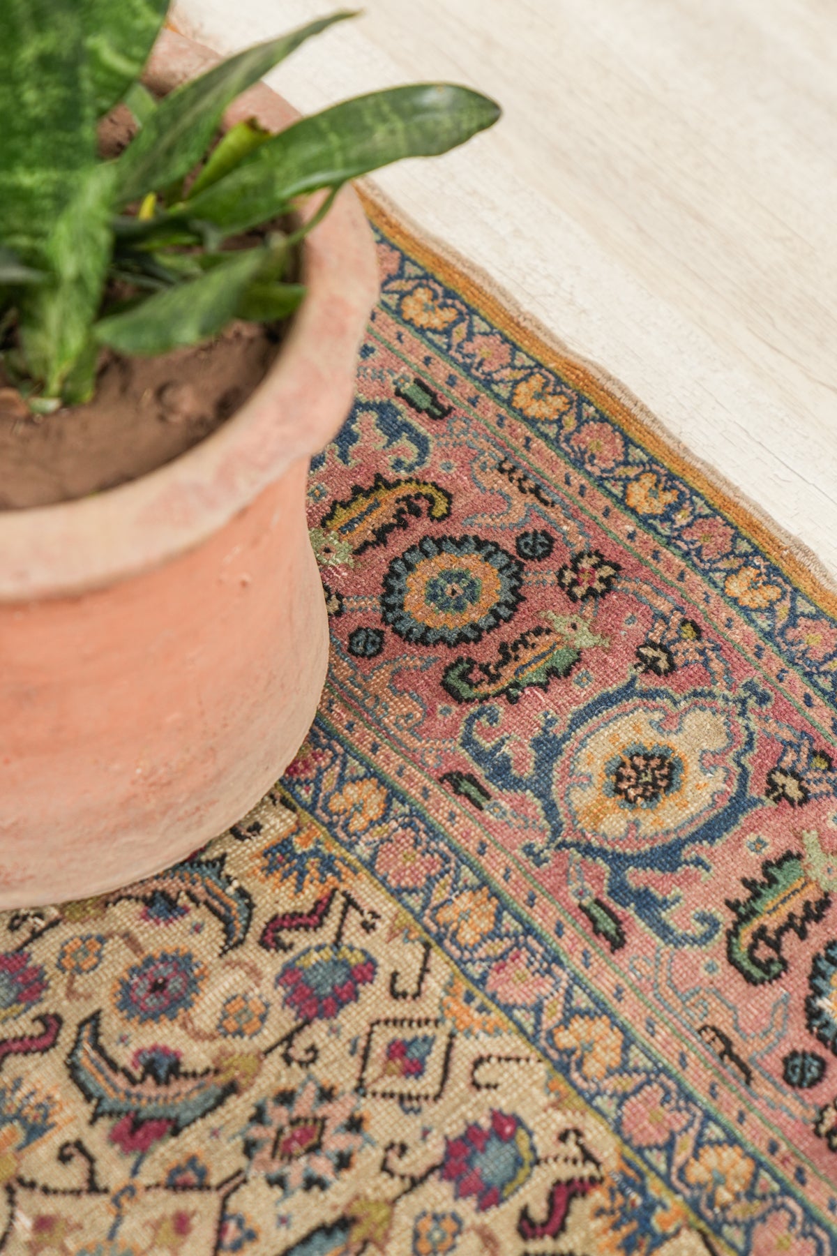 Vintage Turkish Herati Rug 5'4" x 4'