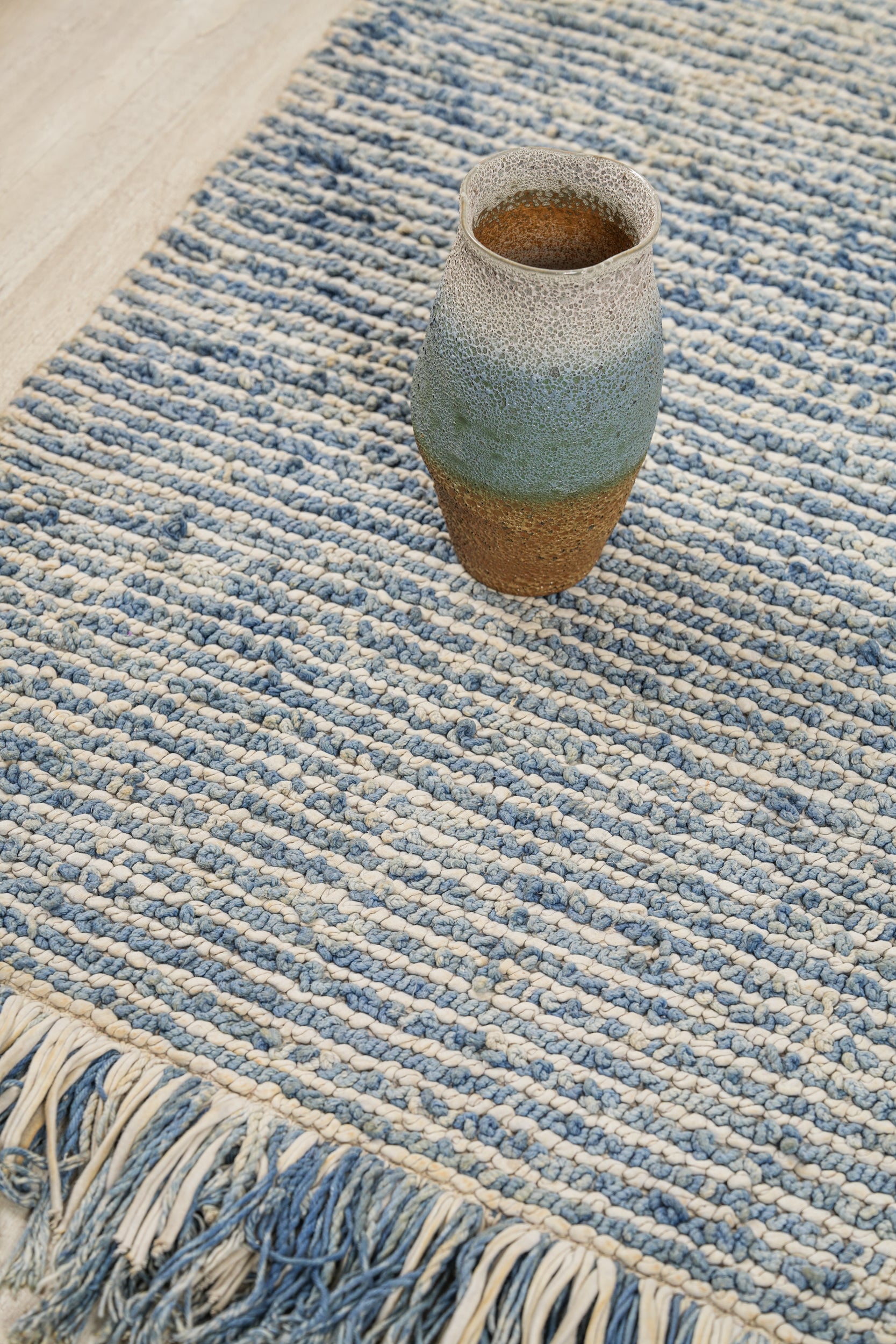 Vintage Indian Beaded Rug 6'4" x4'1"