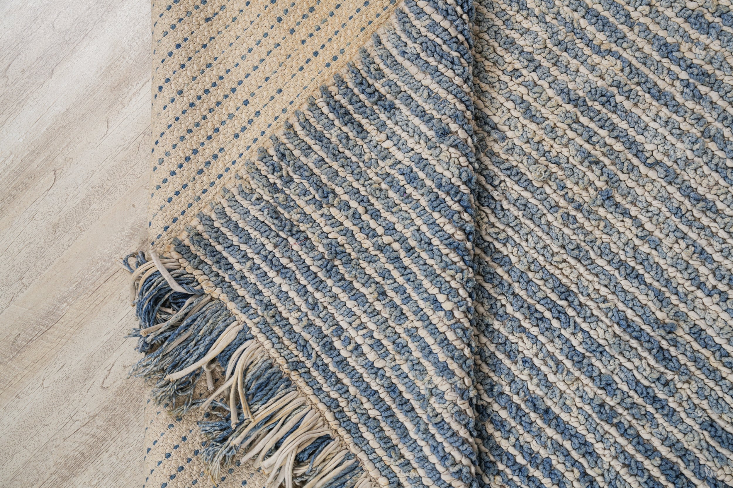 Vintage Indian Beaded Rug 6'4" x4'1"