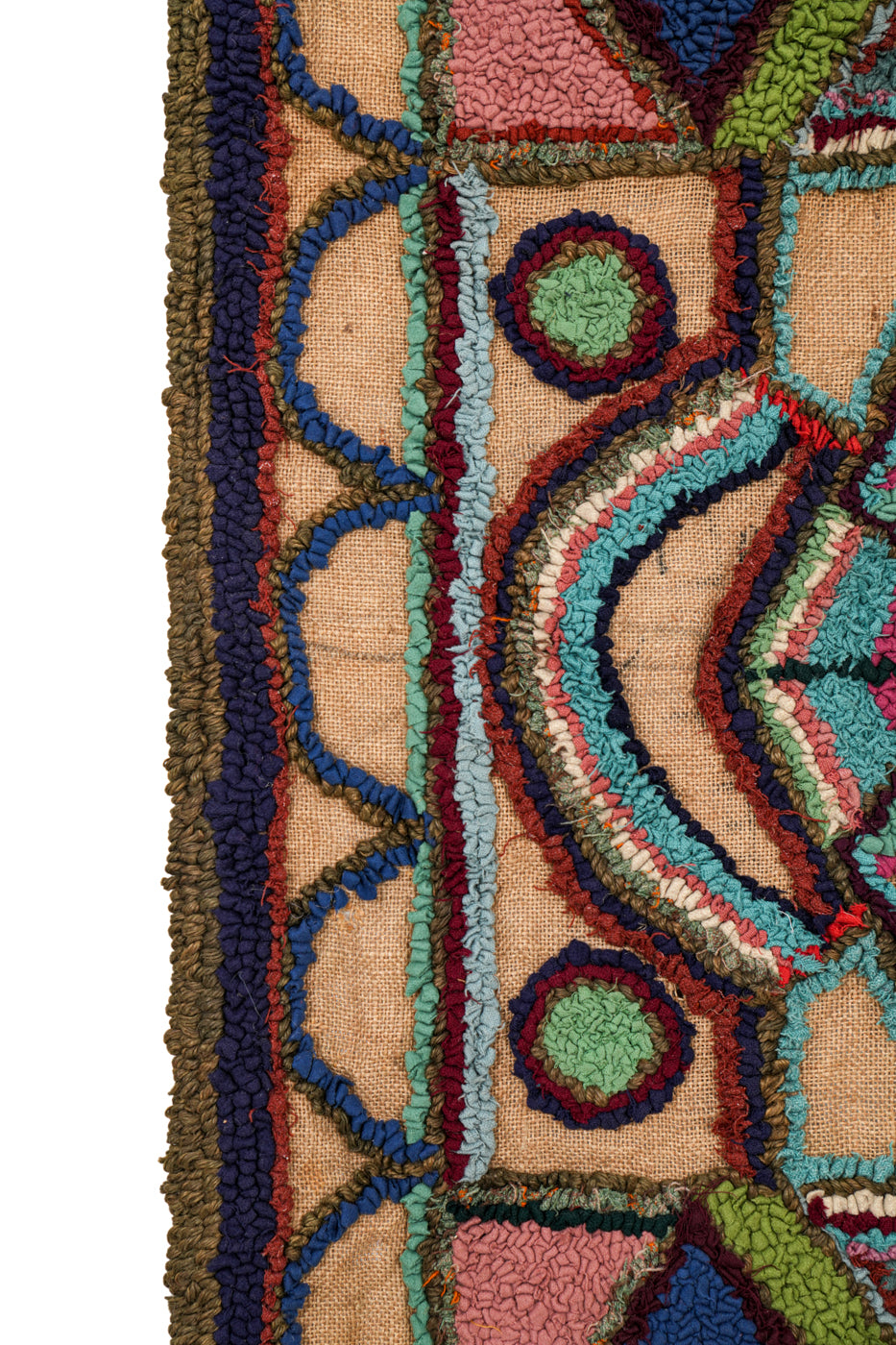 Vintage European Hook Rug 4'5" x 2'7"