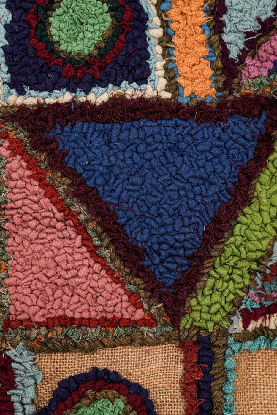 Vintage European Hook Rug 4'5" x 2'7"