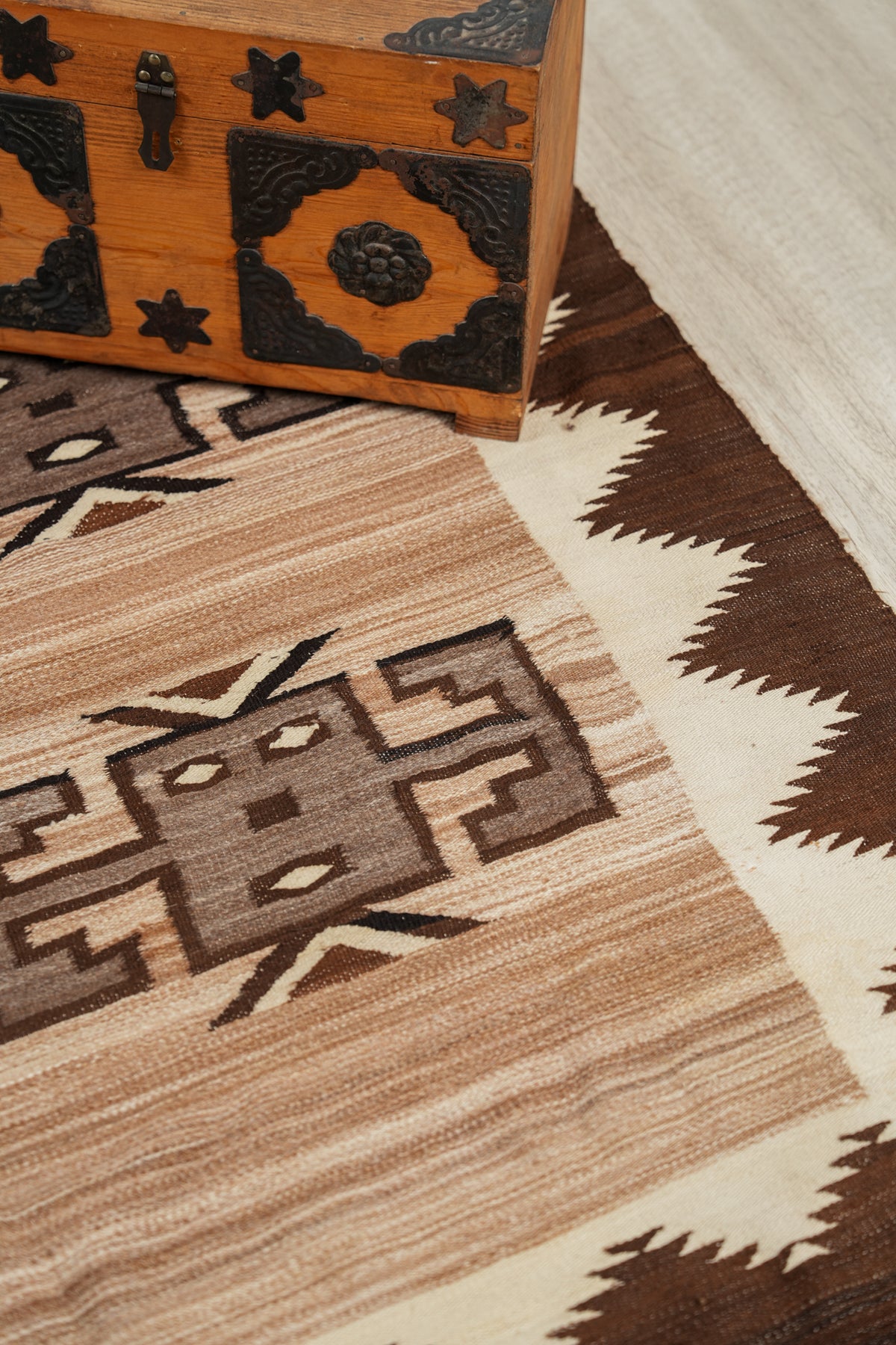 Vintage Peruvian Alpaca kilim 5' x 3'