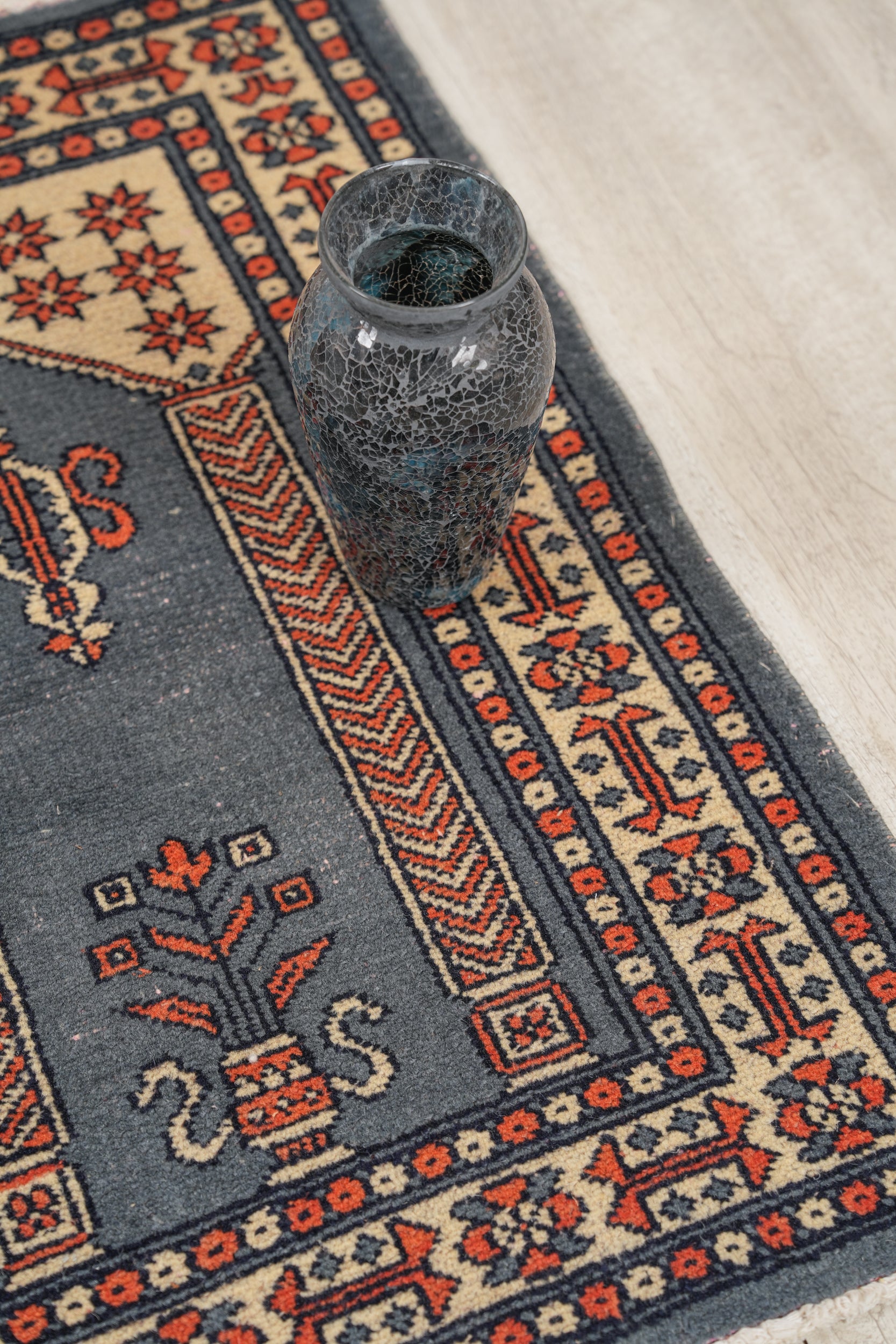 Vintage Kashmiri Rug 3' x 2'2"