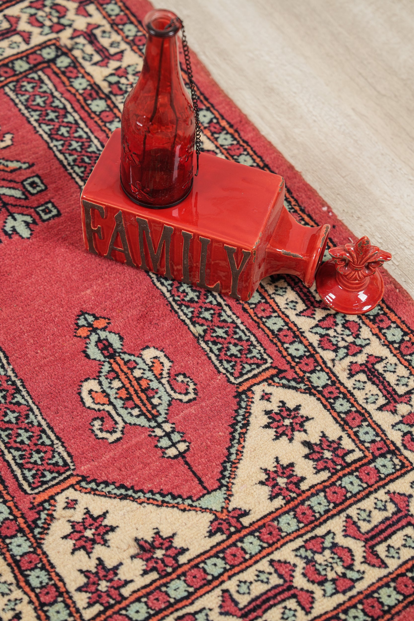 Vintage Kashmiri Rug 3'3" x 2'2"