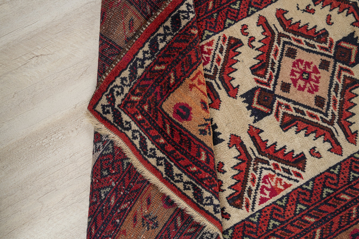 Vintage BalUch Rug 6'8" X 3'5"