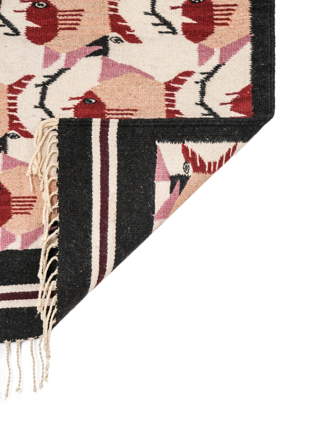 Vintage South American Escher Kilim 3'6" x 1'10"