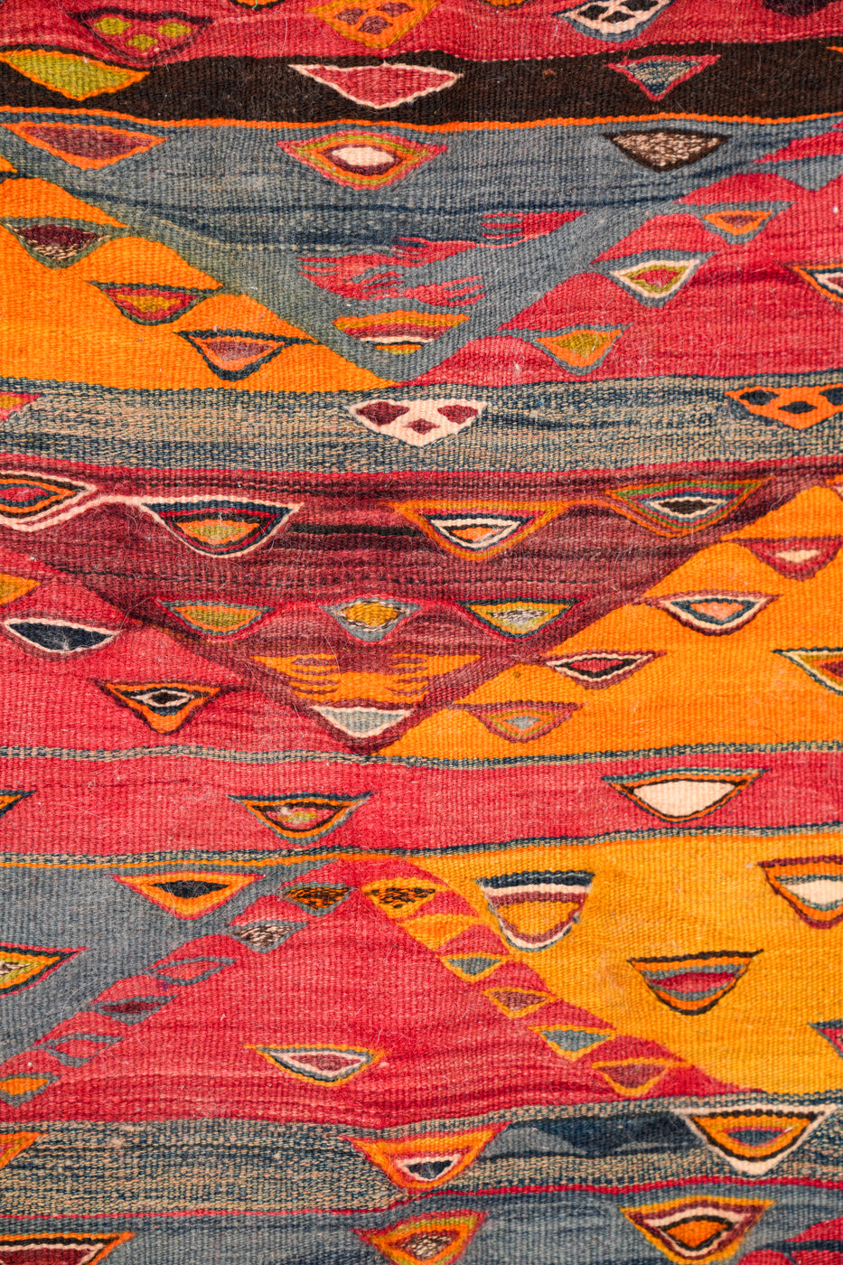 Vintage Moroccan Tapestry Kilim 3'5" x 1'10"