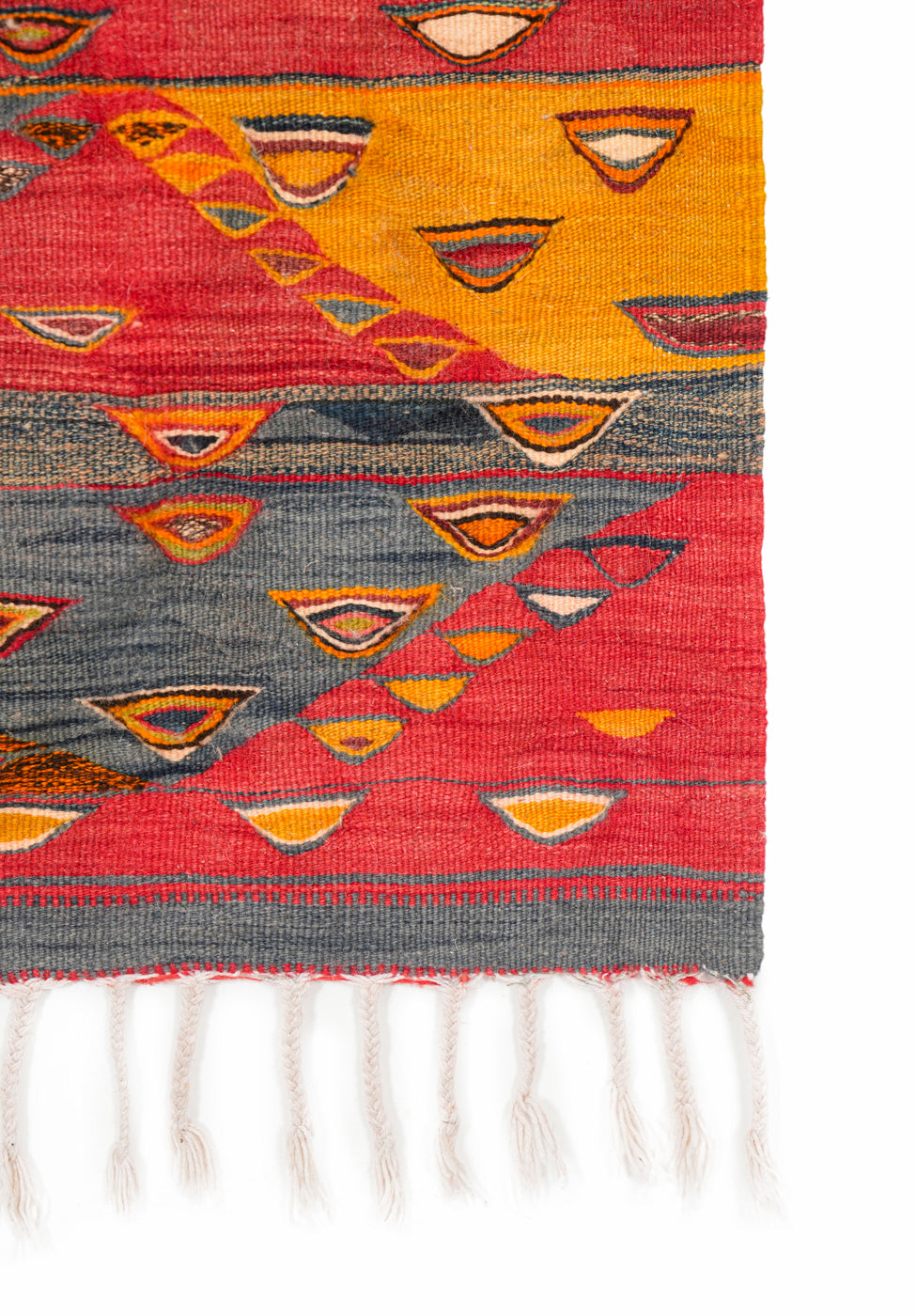 Vintage Moroccan Tapestry Kilim 3'5" x 1'10"
