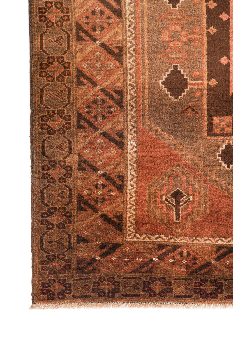 Vintage Turkestan Hallway Runner Rug 11'8" x 4'2"