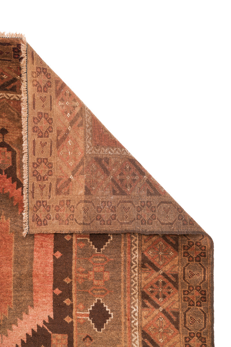 Vintage Turkestan Hallway Runner Rug 11'8" x 4'2"