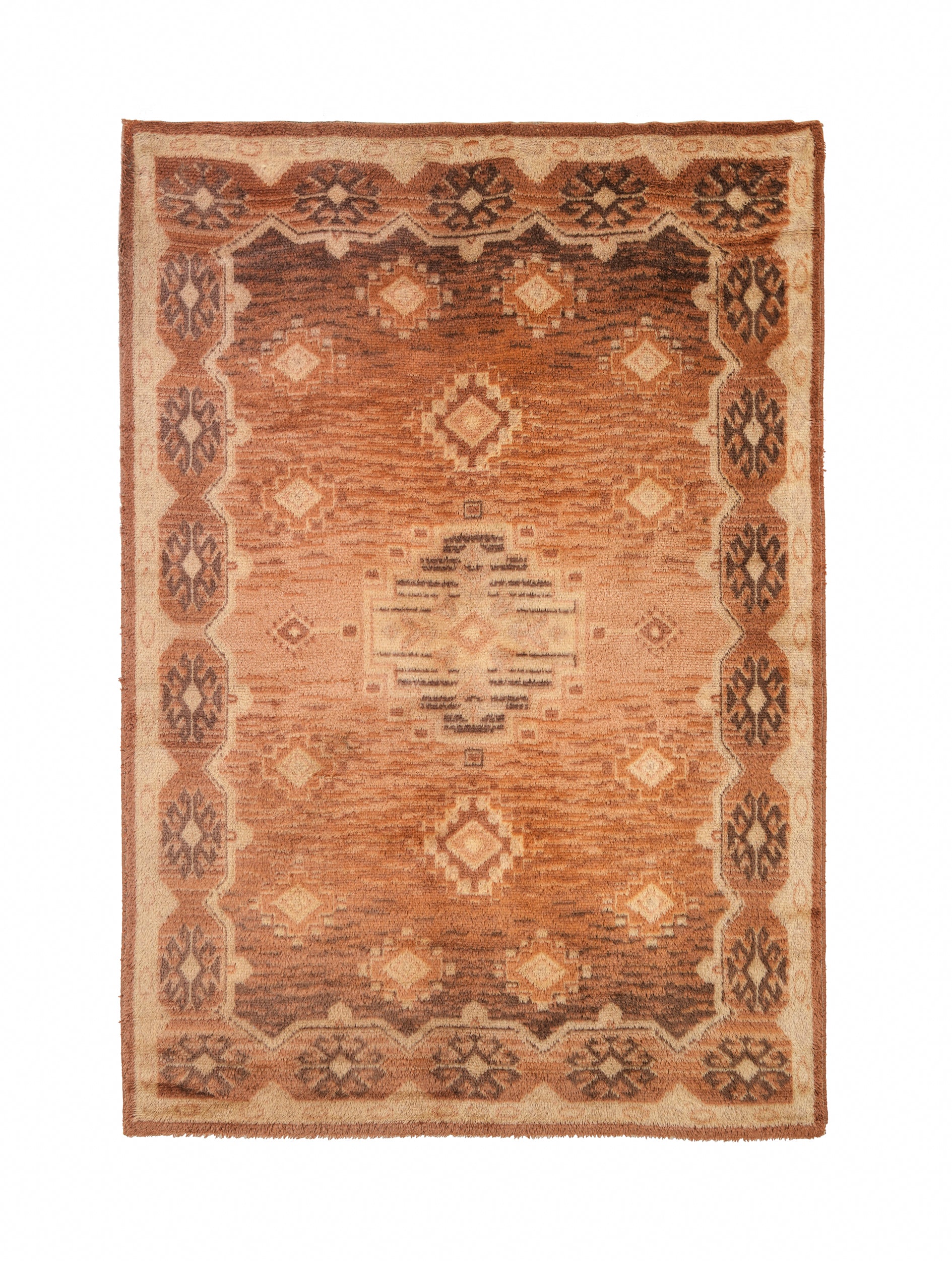 Vintage Danish Rya Rug 7'2" x 5'1"